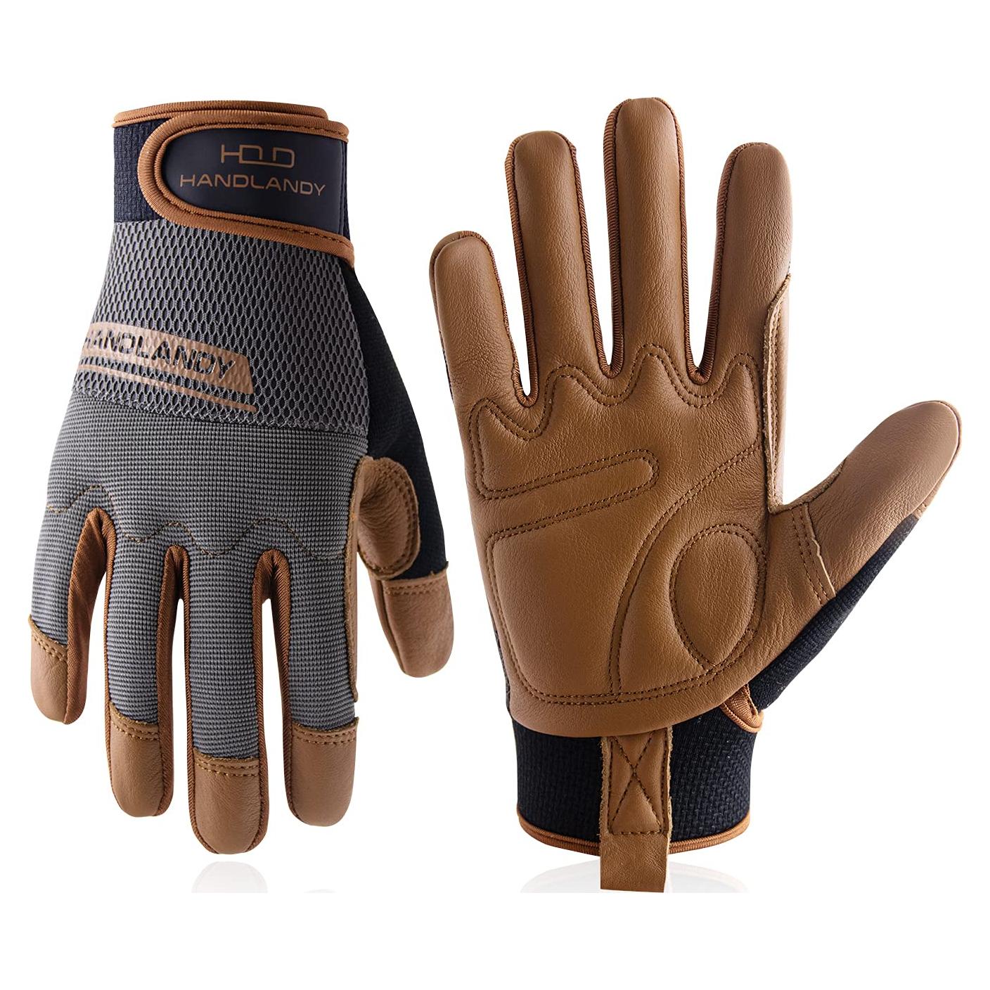Guantes de Trabajo Handlandy de Cuero para Hombres y Mujeres