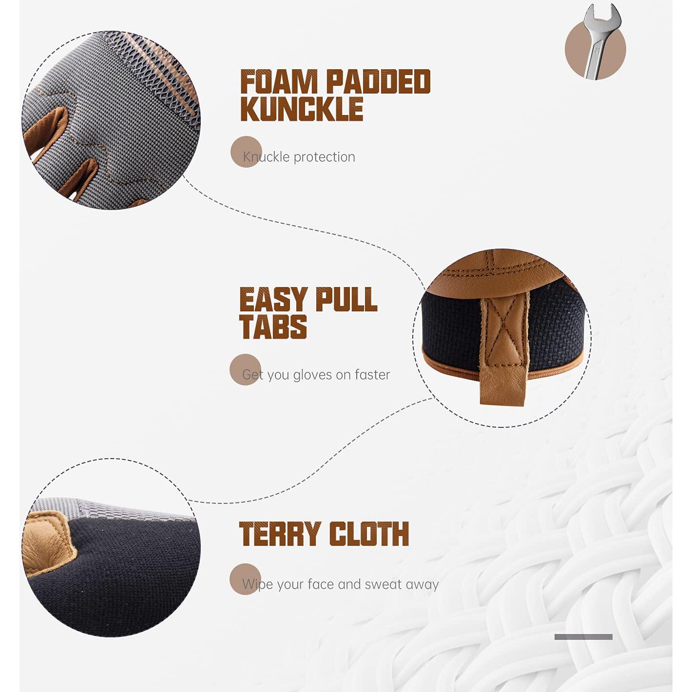 Guantes de Trabajo Handlandy de Cuero para Hombres y Mujeres