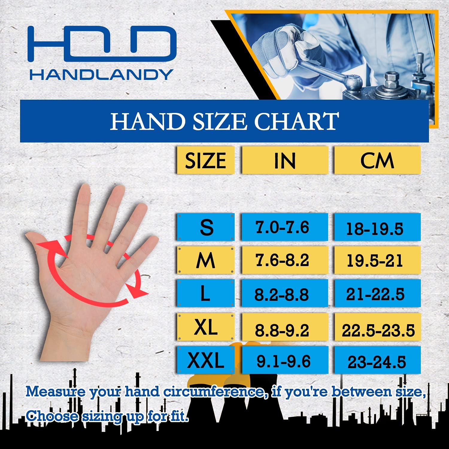 Guantes de Trabajo Handlandy de Cuero para Hombres y Mujeres