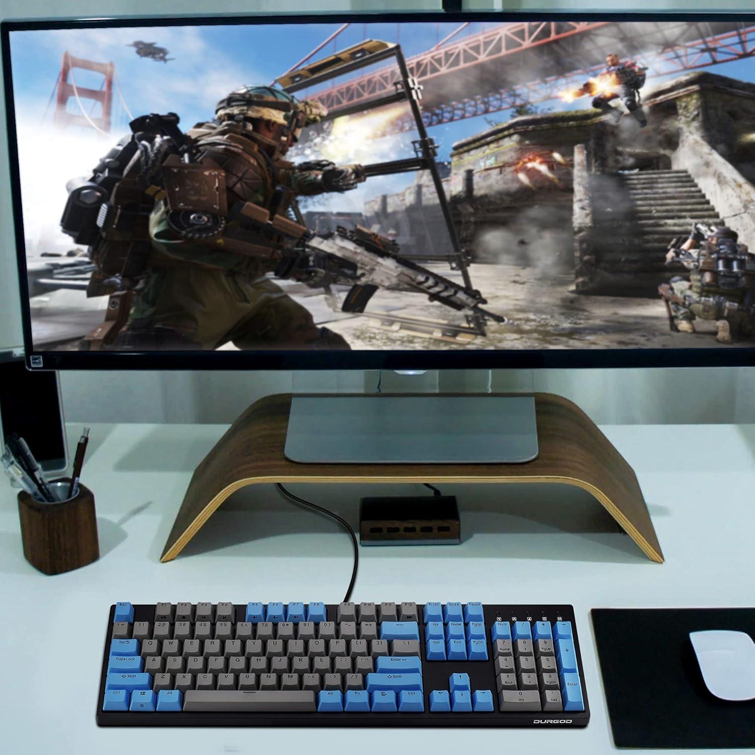 Teclado Mecánico DURGOD Taurus K310 - Cherry MX Rojo - USB-C