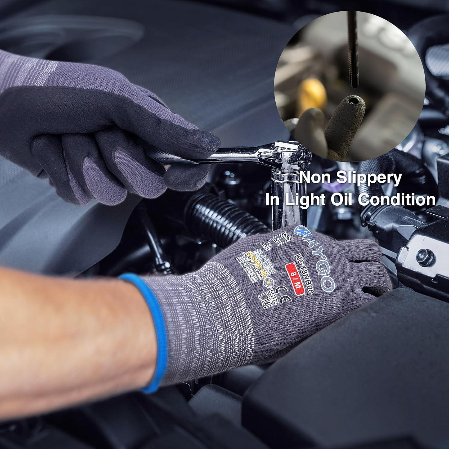 Guantes de Trabajo KAYGO KG18NB Nitrilo MicroFoam 3 Pares