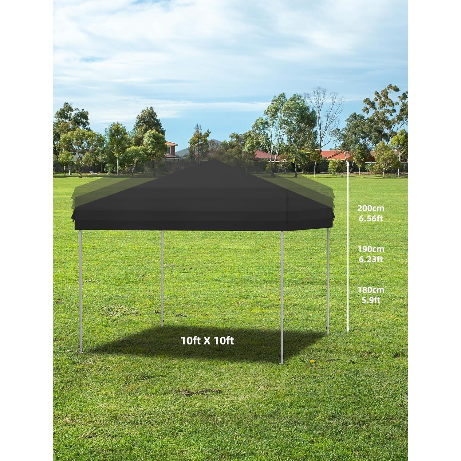 Carpa Pop Up Amenitlif 10x10 Pies Impermeable con Pared Lateral