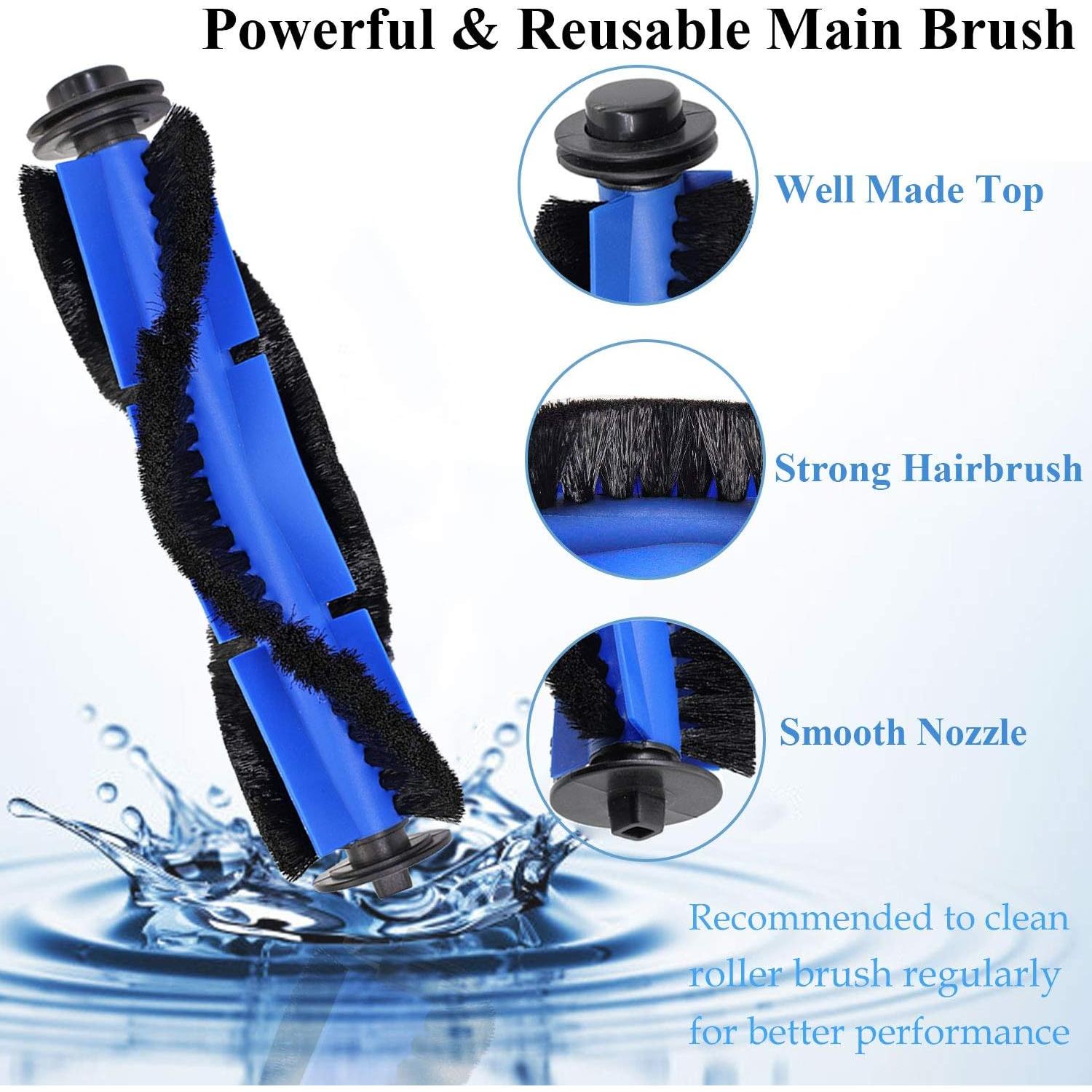 Kit de Repuestos Eufy RoboVac 11S/15C/30/30C - 10 Cepillos y 8 Filtros