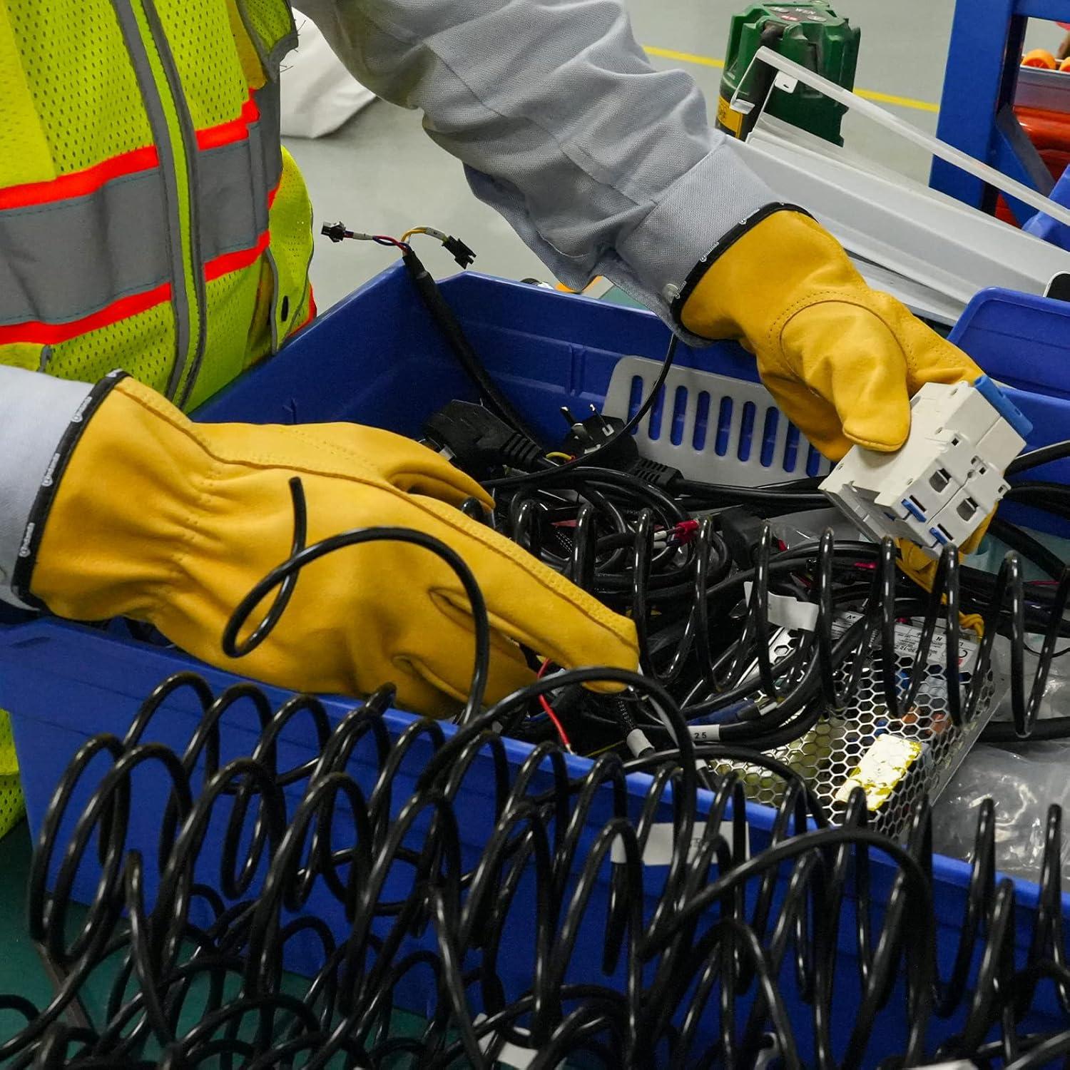 Guantes de Trabajo ANDANDA de Cuero Industrial Medianos