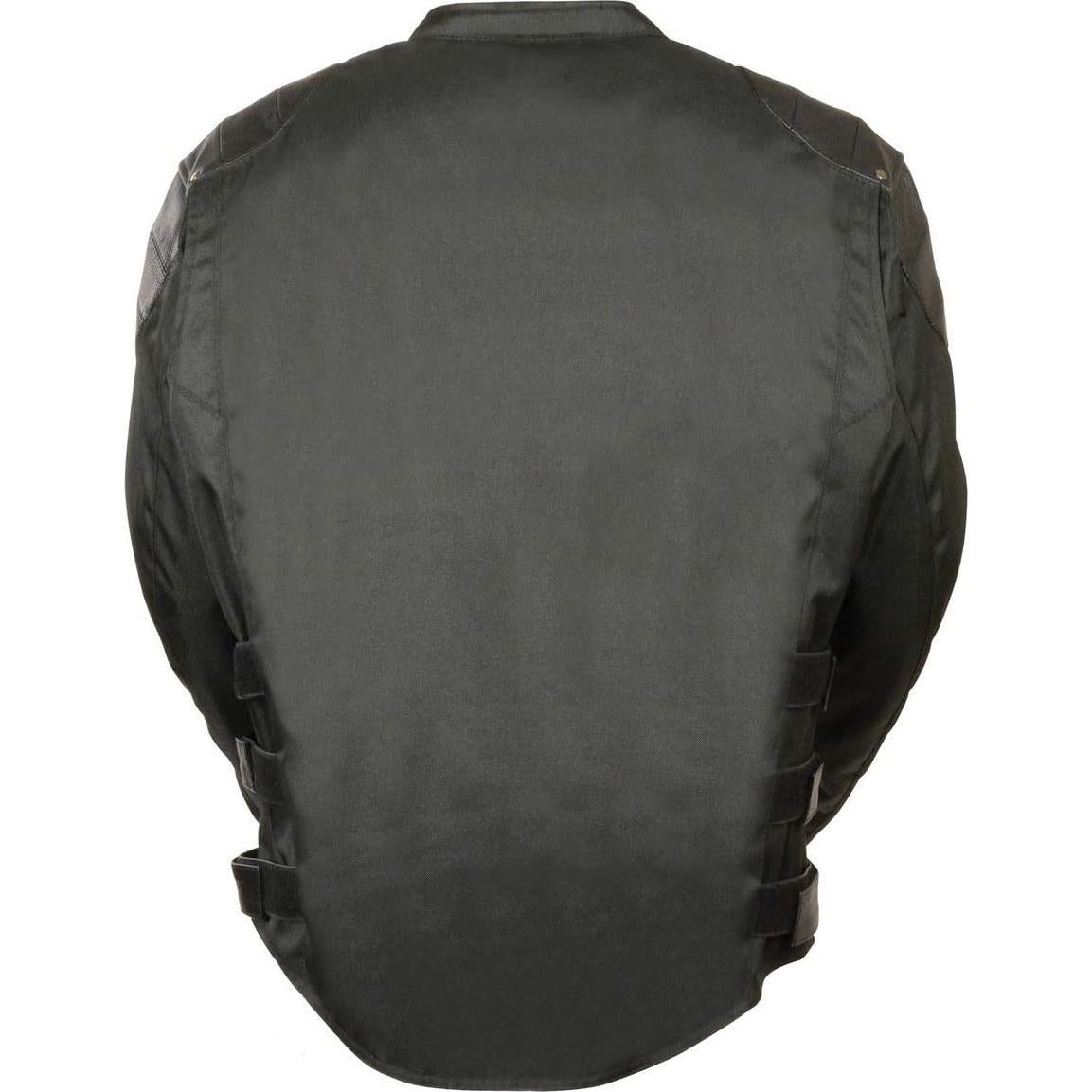 Chaqueta de Cuero y Textil Milwaukee MPM1755 Negra Hombre