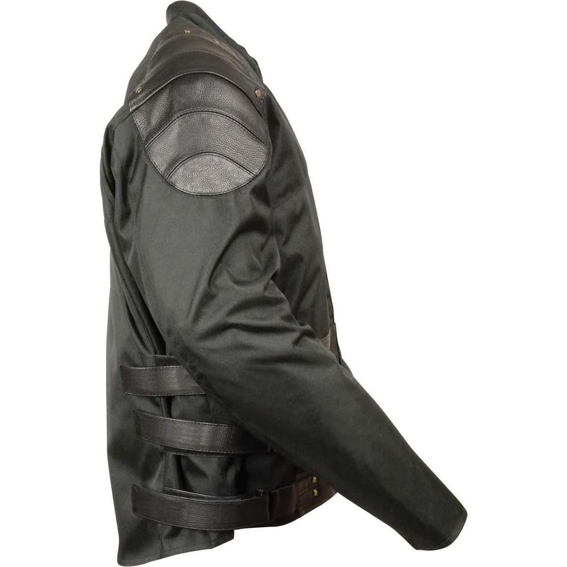 Chaqueta de Cuero y Textil Milwaukee MPM1755 Negra Hombre