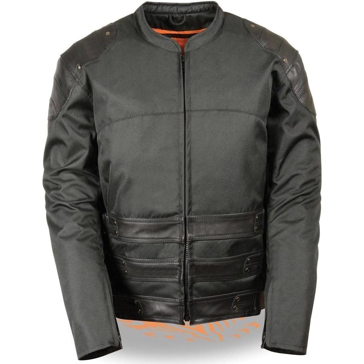 Chaqueta de Cuero y Textil Milwaukee MPM1755 Negra Hombre