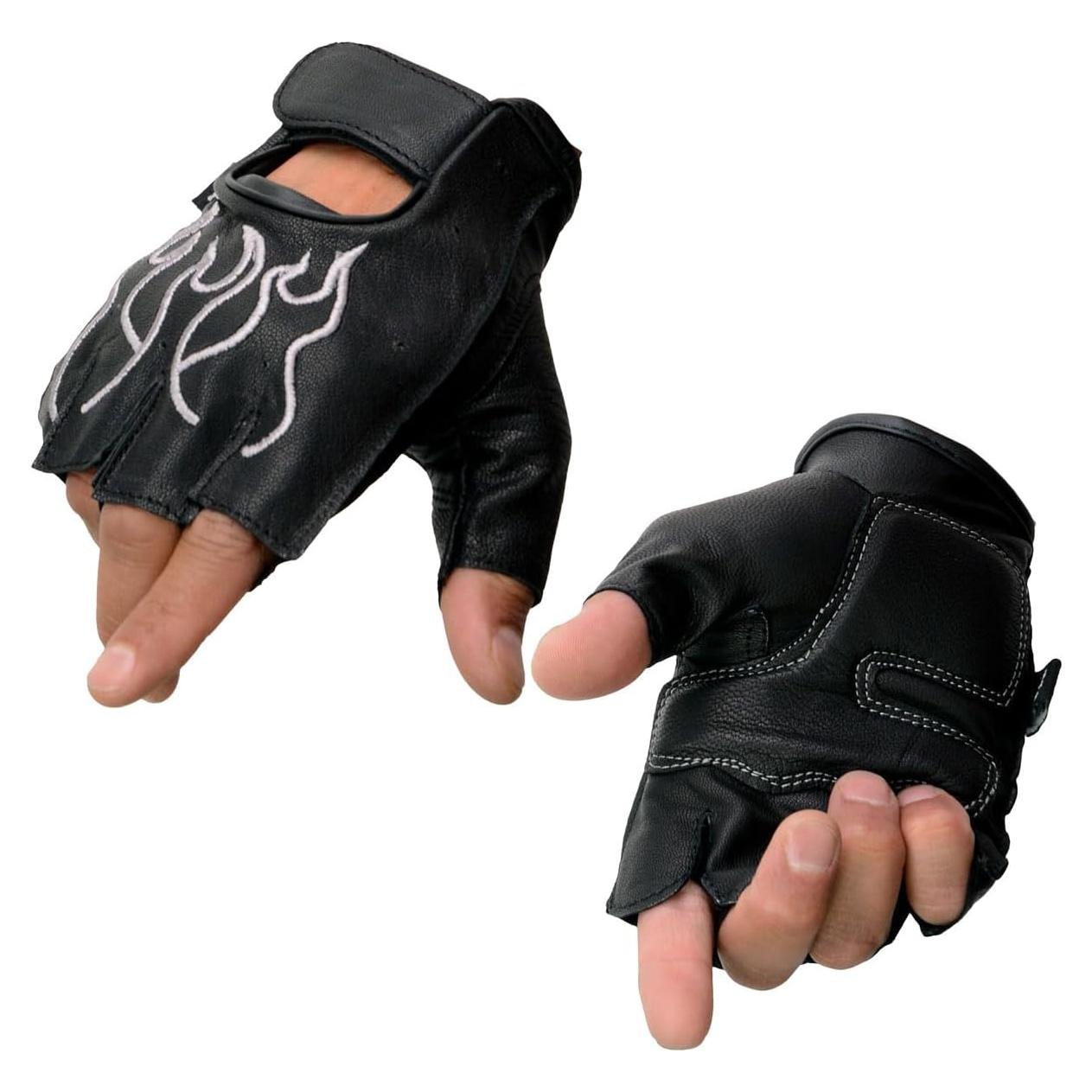 Guantes de motocicleta Milwaukee Leather SH198 con gel - Grande