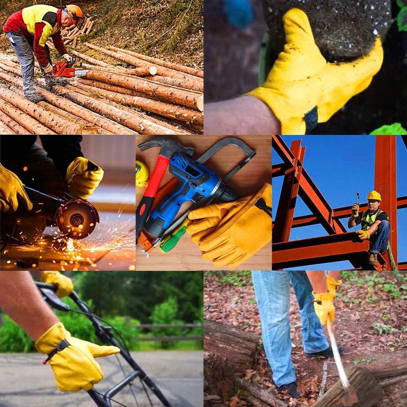 Guantes de Trabajo Nuo Wen de Cuero Piel de Vaca Grande