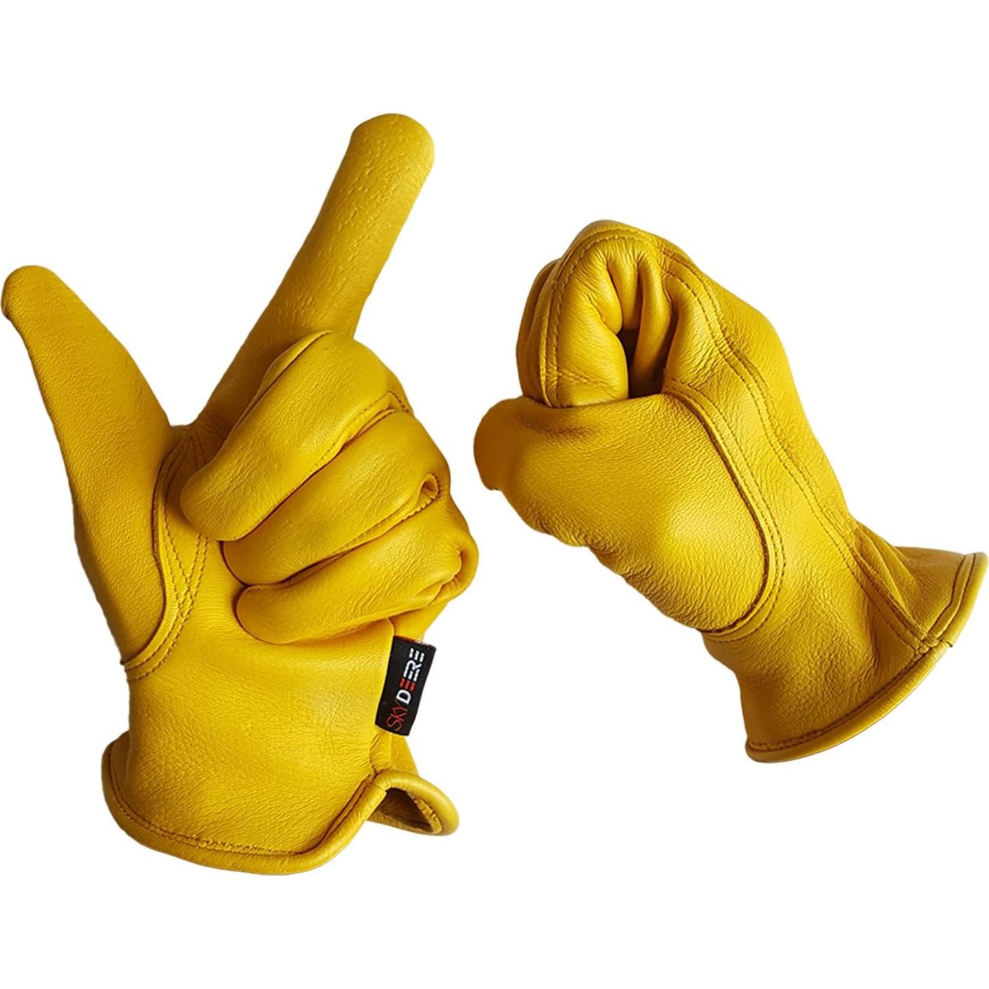 Guantes de Cuero de Ciervo SKYDEER para Hombre y Mujer