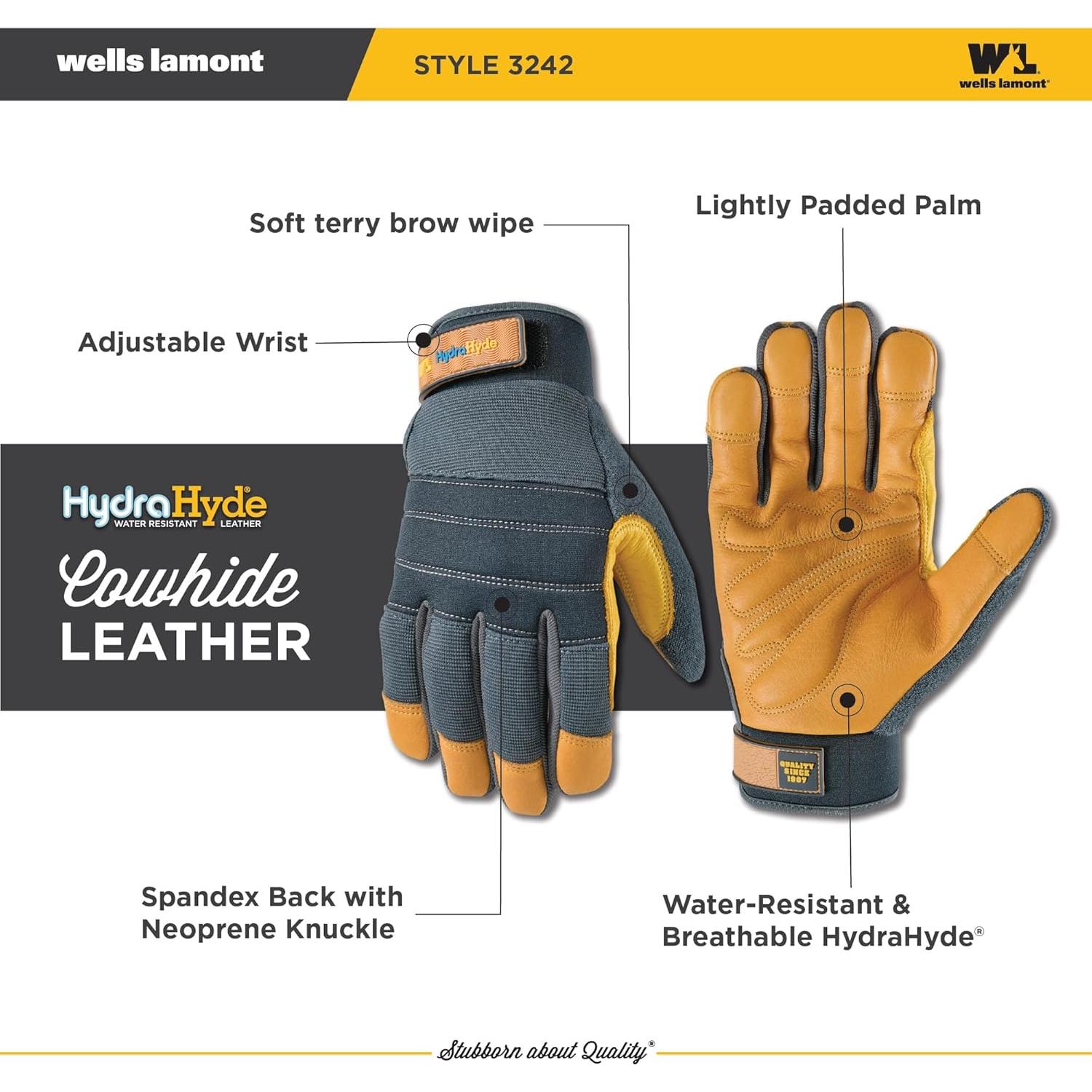 Guantes de trabajo Wells Lamont 3242M resistentes al agua