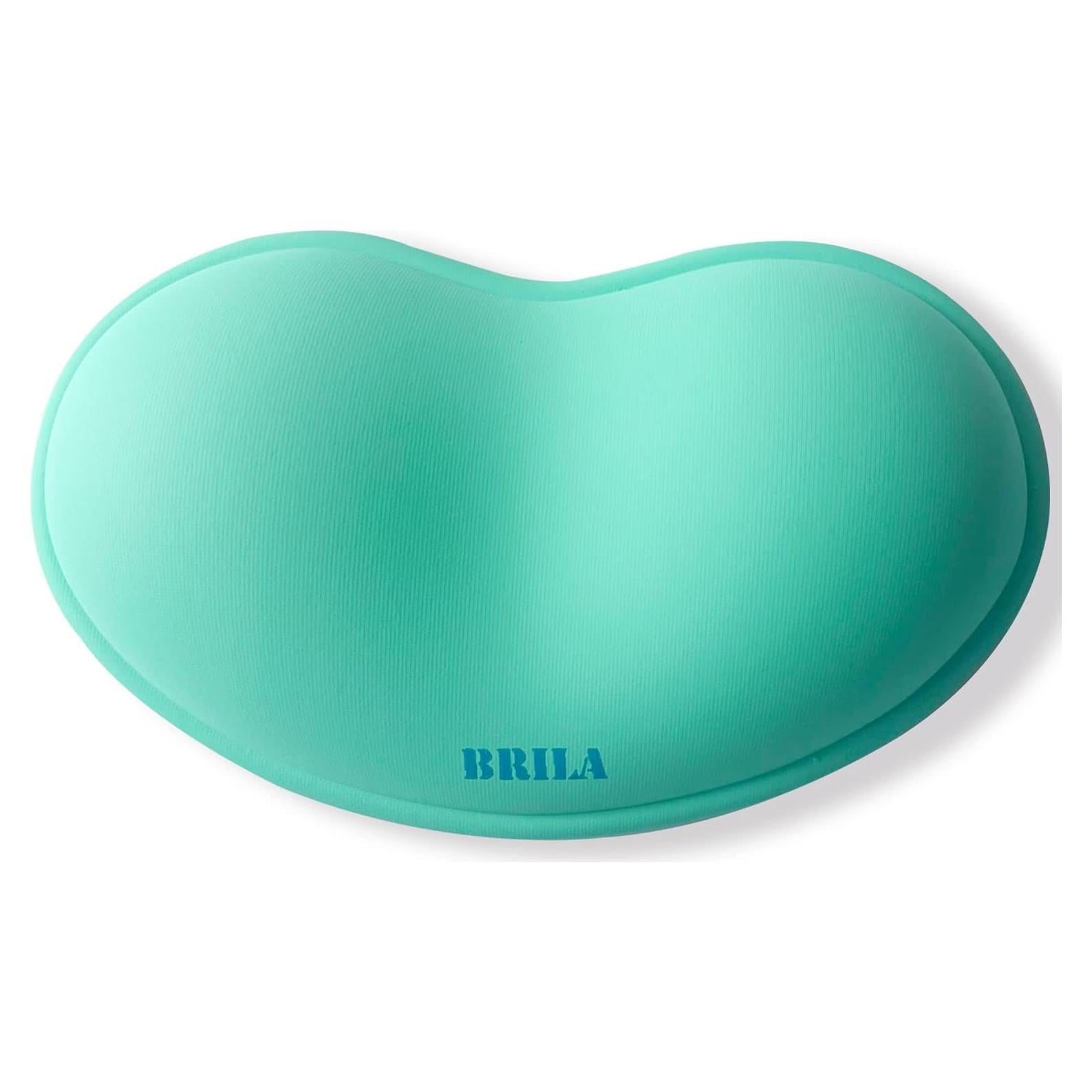 Reposamuñecas Ergonómico BRILA de Gel Silicona PU Acuamarina