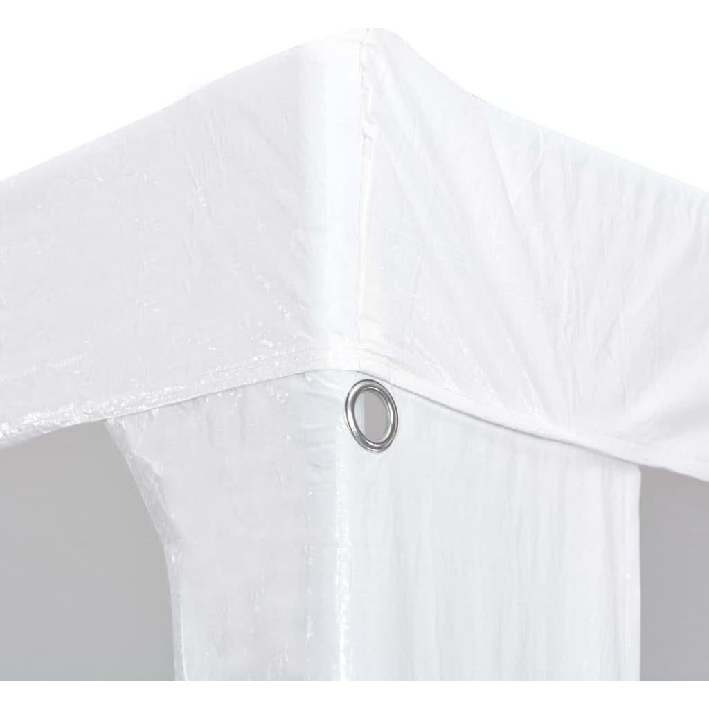 Carpa de Fiesta KCCLVER 3x12m PE Blanca Resistente UV y Agua
