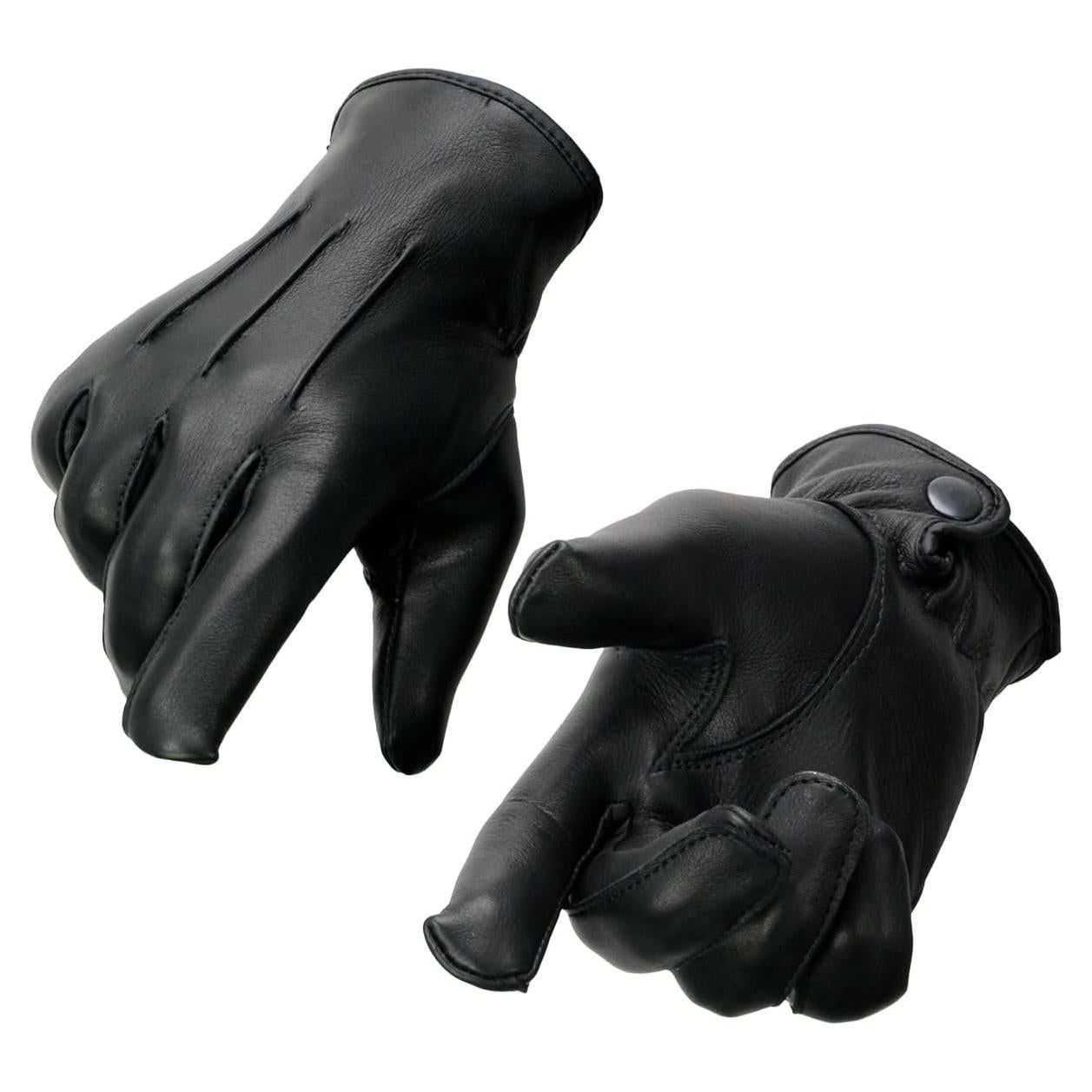 Guantes de motocicleta Milwaukee Leather SH875 negros térmicos