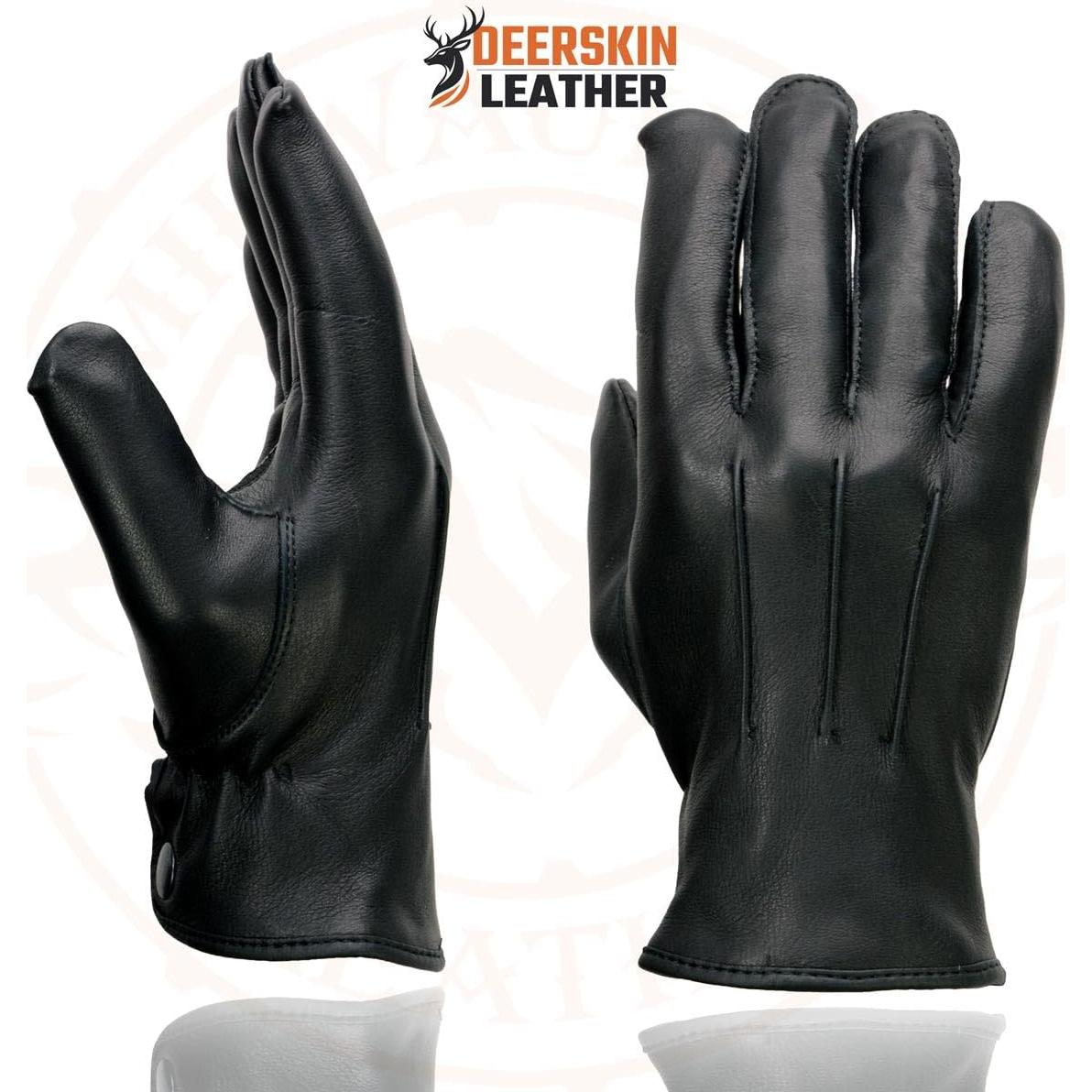 Guantes de motocicleta Milwaukee Leather SH875 negros térmicos