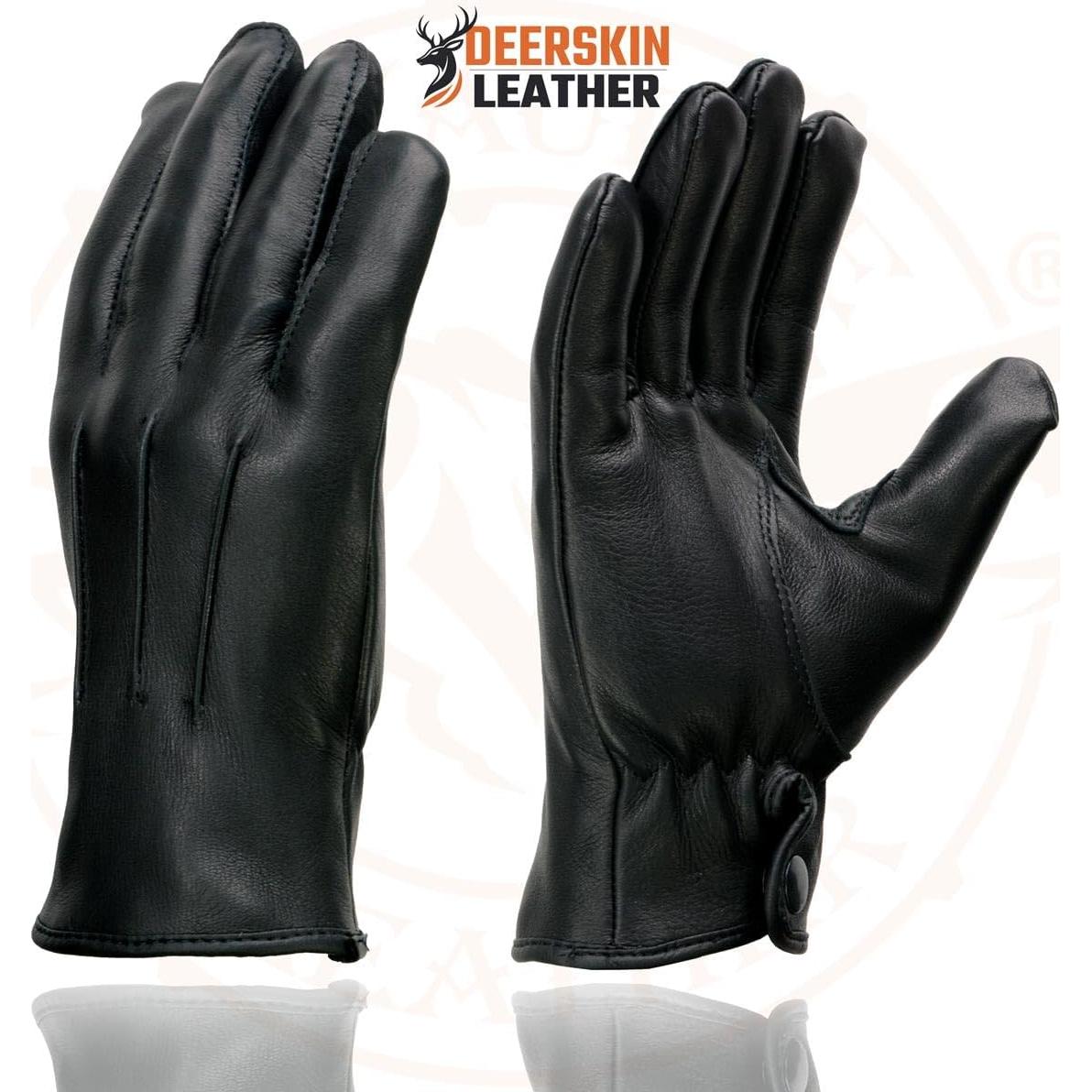Guantes de motocicleta Milwaukee Leather SH875 negros térmicos