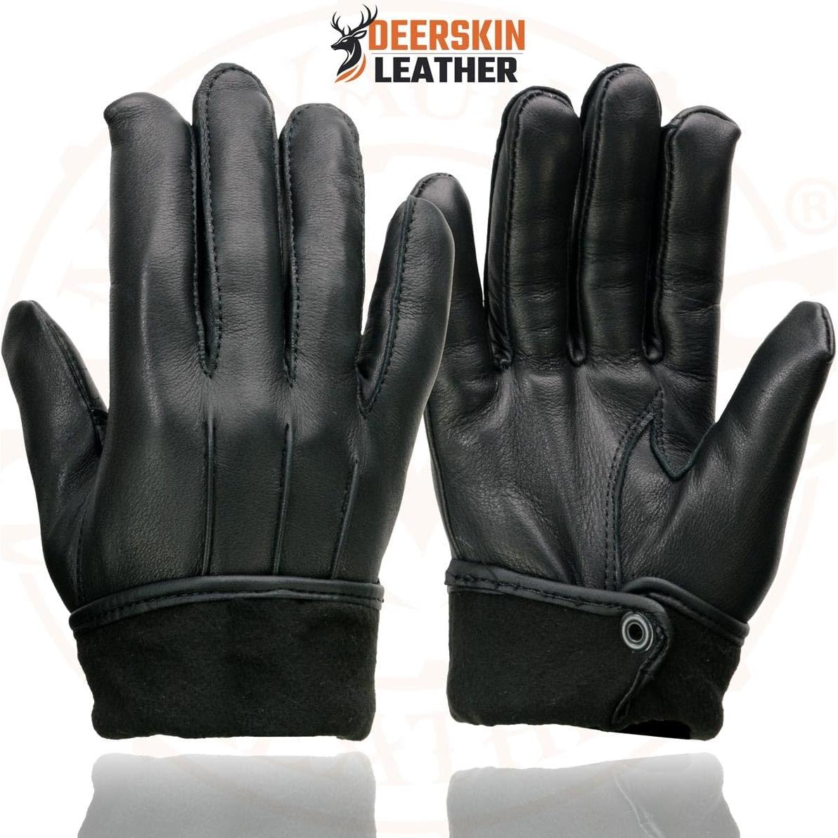 Guantes de motocicleta Milwaukee Leather SH875 negros térmicos