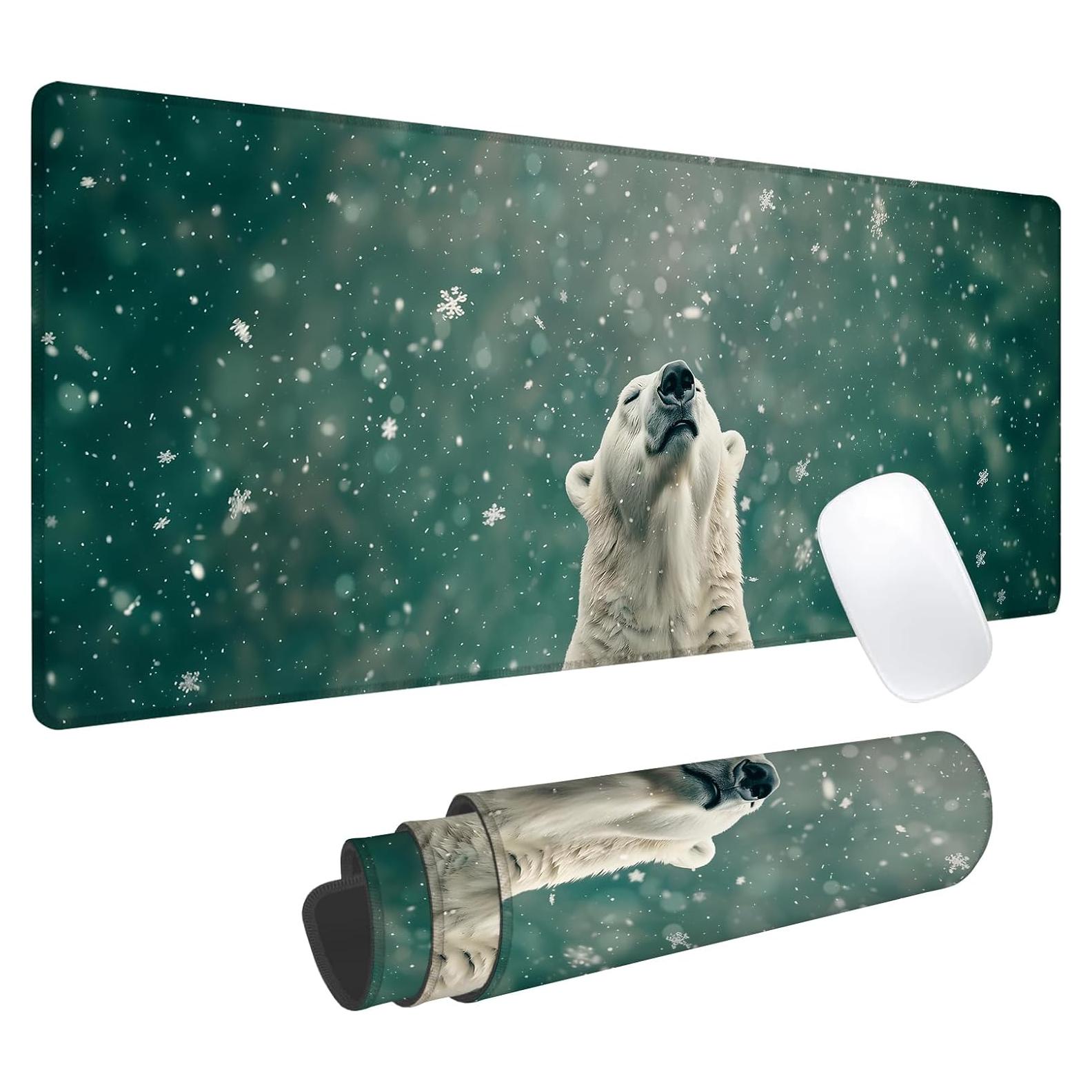 Alfombrilla de Ratón Cromcu Polar Bear 800x300mm Antideslizante