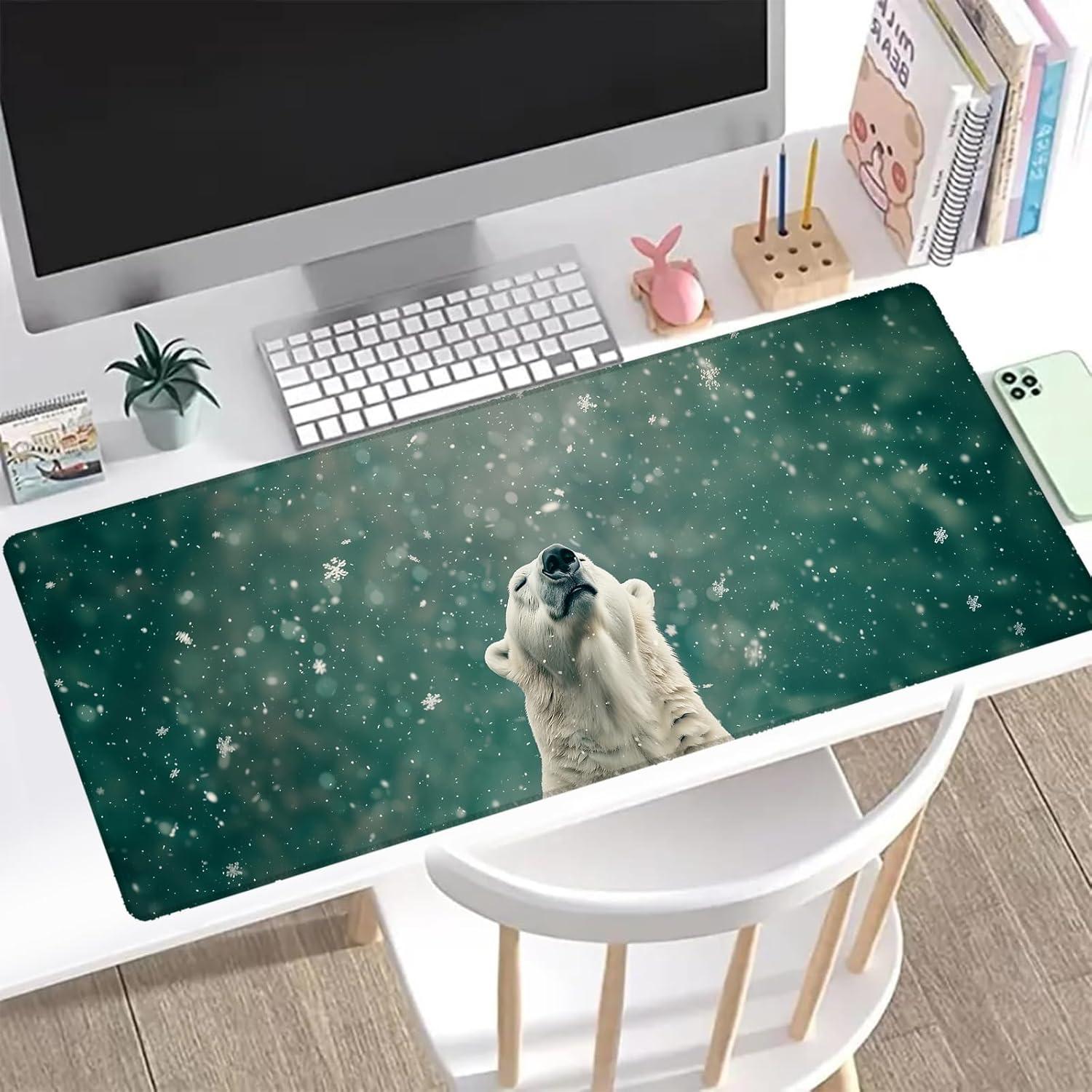 Alfombrilla de Ratón Cromcu Polar Bear 800x300mm Antideslizante