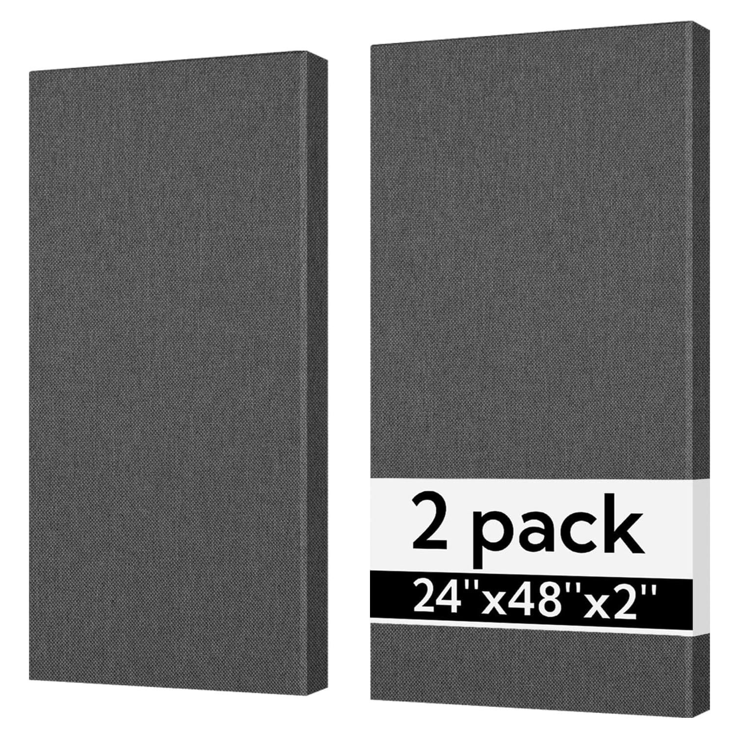 Paneles Acústicos Absorbentes Olanglab 2 Paquete 61x122 cm Gris