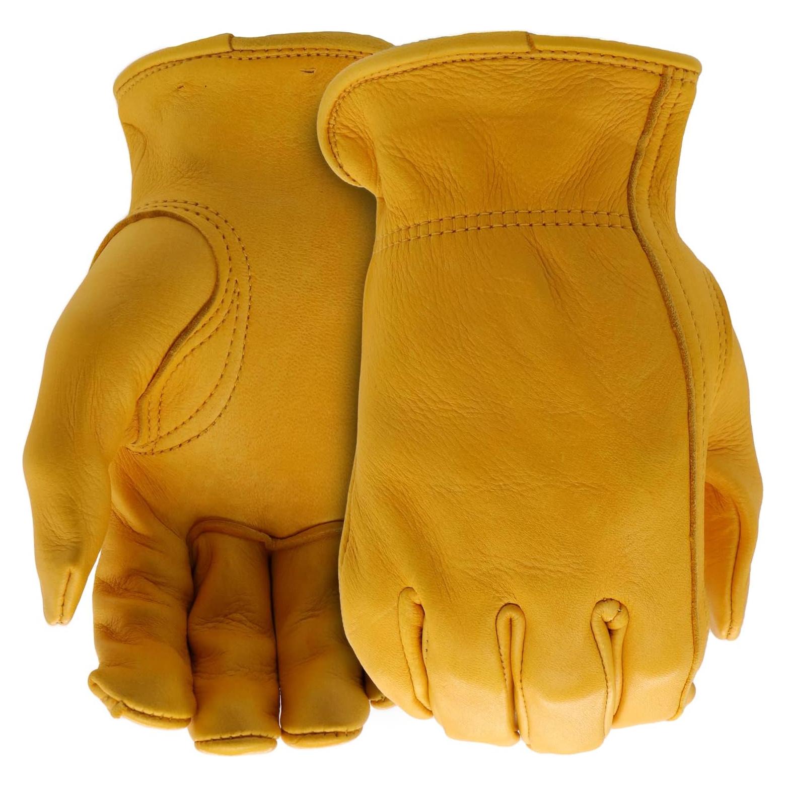 Guantes de Trabajo de Cuero de Ciervo BOSS Medianos