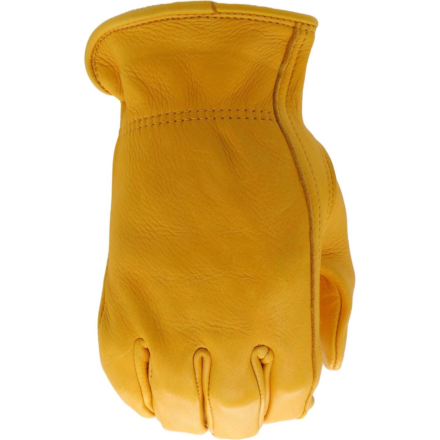 Guantes de Trabajo de Cuero de Ciervo BOSS Medianos