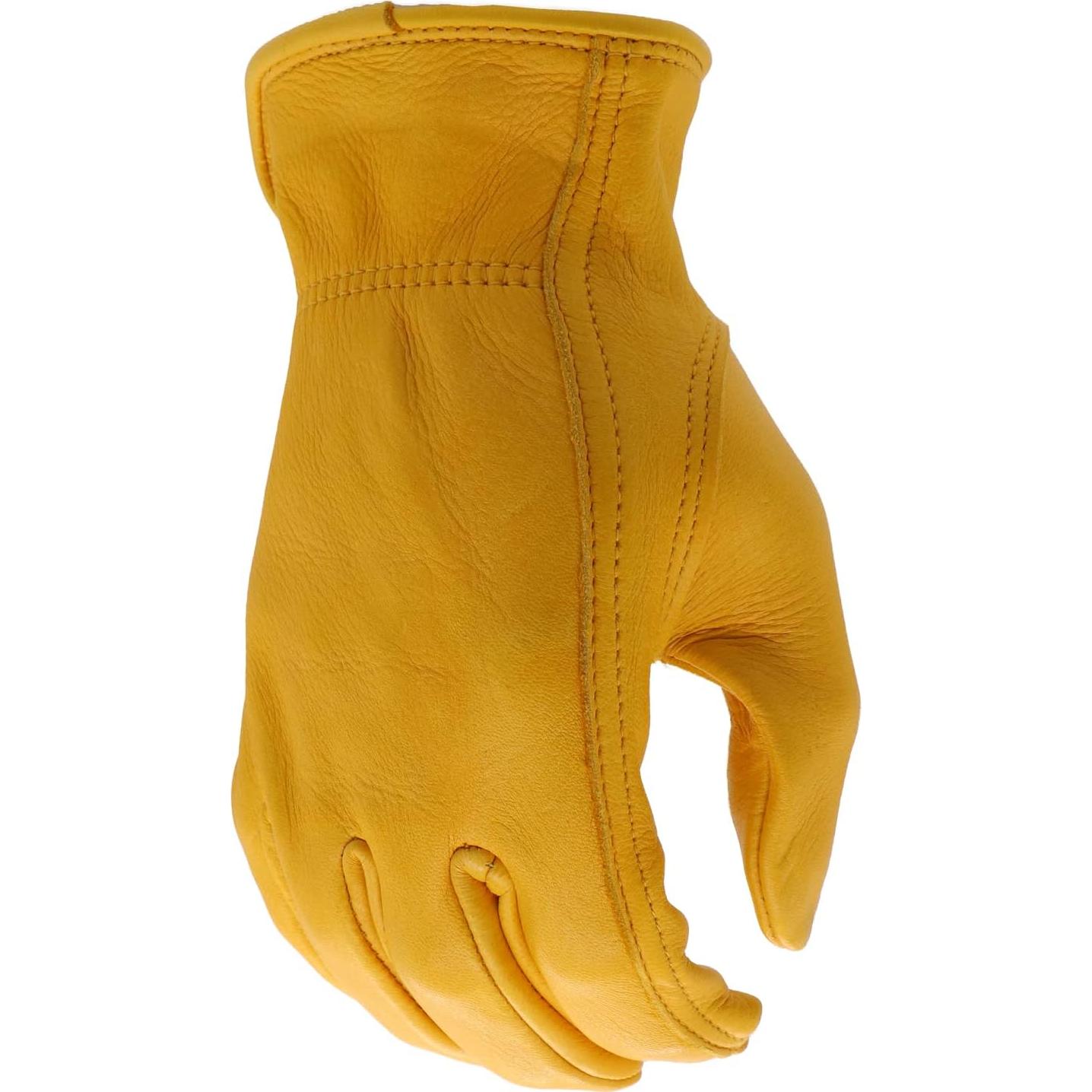 Guantes de Trabajo de Cuero de Ciervo BOSS Medianos