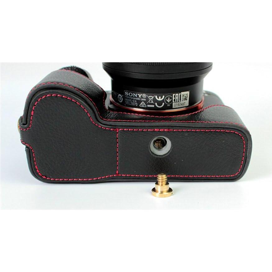 Funda de Cuero Real BolinUS para Sony Alpha A7 A7R A7S - Negro