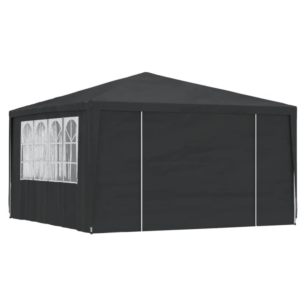 Carpa Plegable YELWHI 4x4m Verde con Paredes Laterales