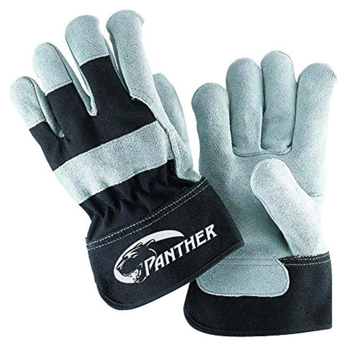 Guantes de Trabajo Galeton Cuero Select Negro y Gris XL