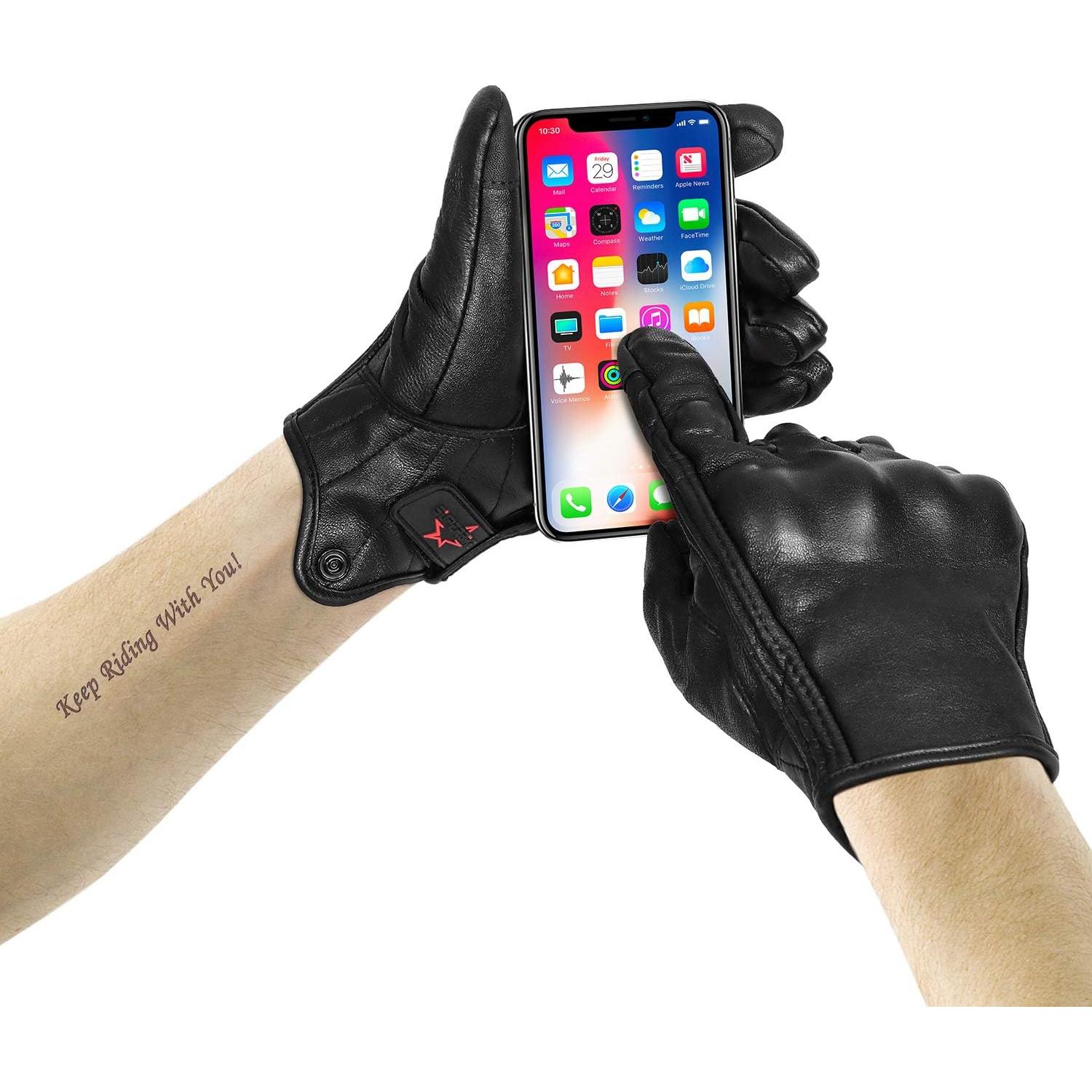 Guantes de Motocicleta Superbike G01 Piel de Cabra Talla XL