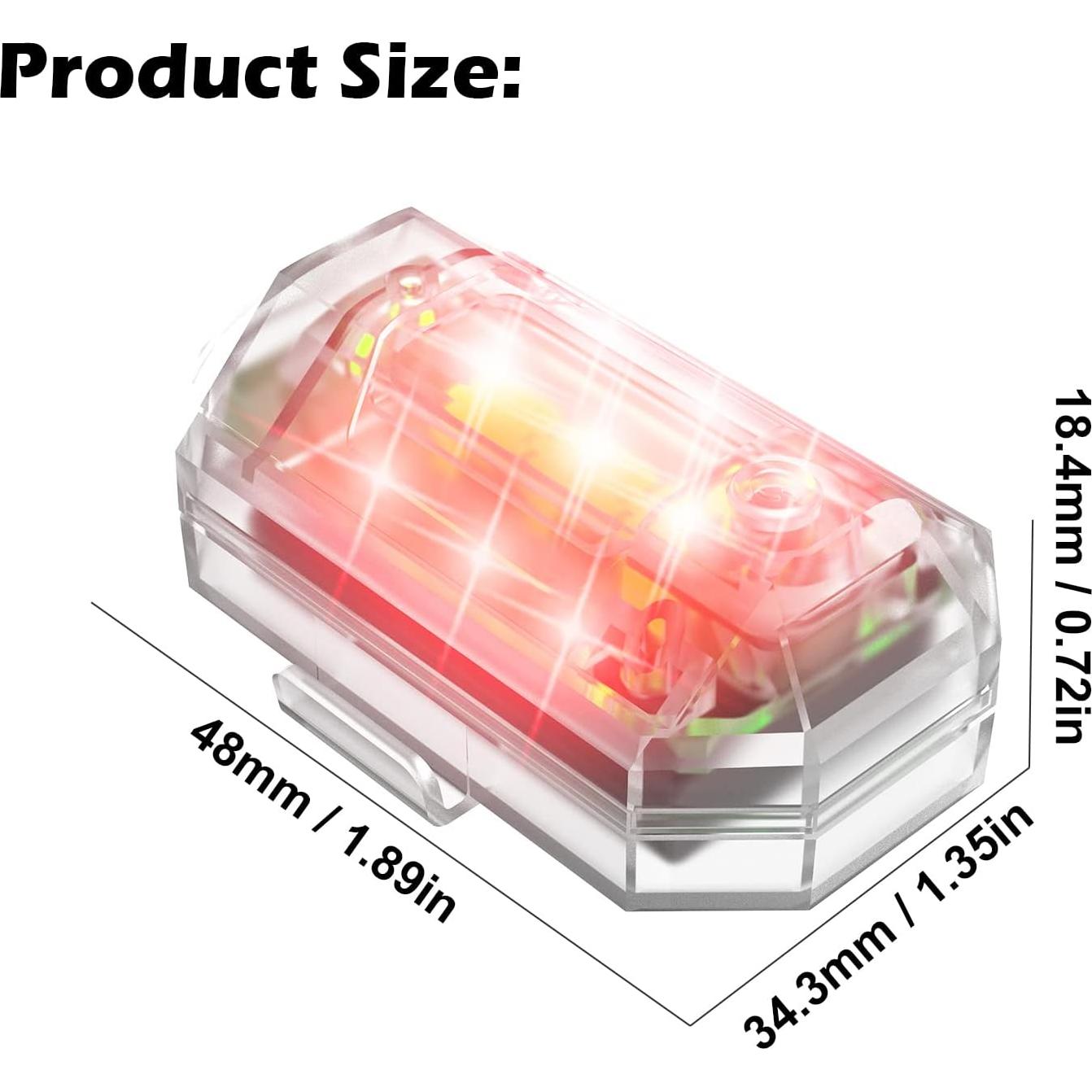 Paquete de 2 luces estroboscópicas Craznick para dron