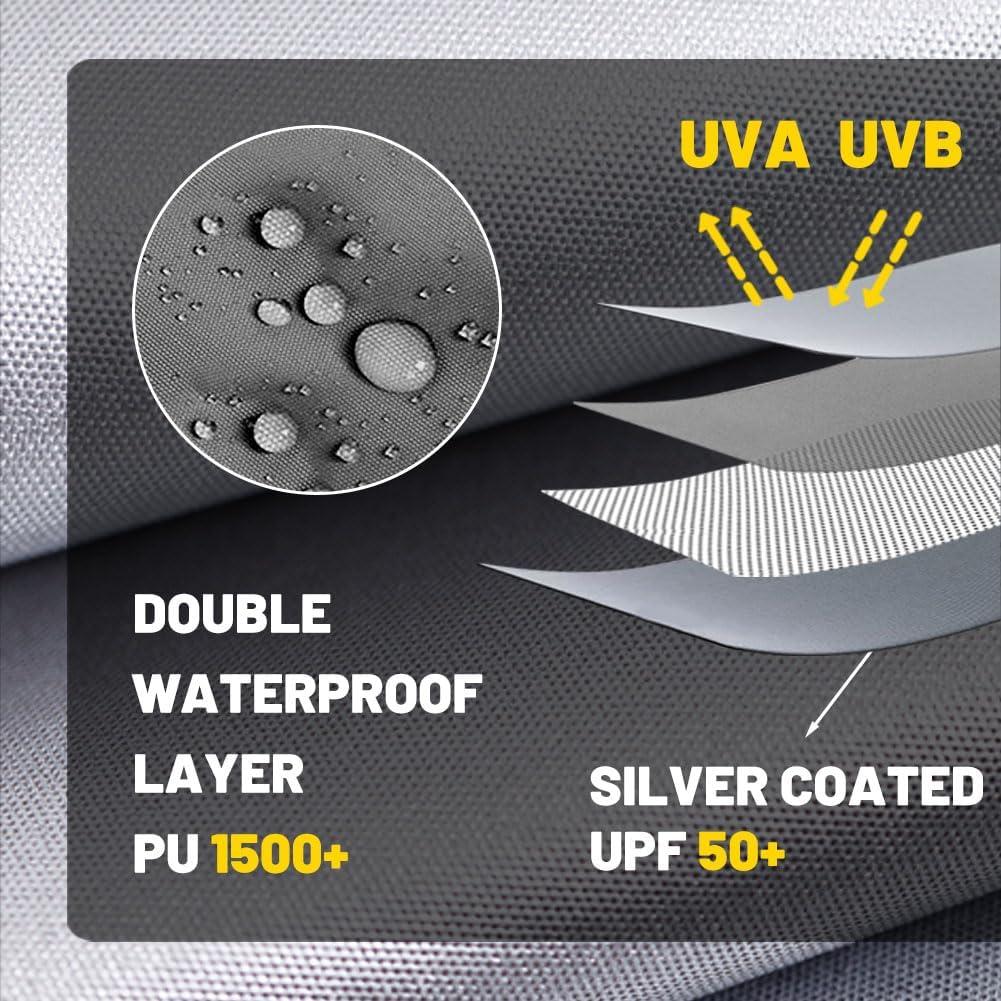 Pared Lateral Ultraligera MQoutdoor para Carpa 10x3 m Negra