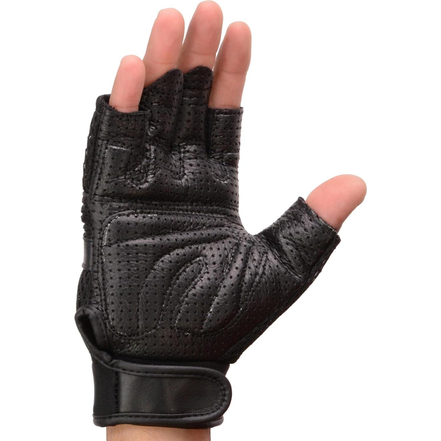 Guantes de Motocicleta Milwaukee Leather MG7504 Negro Gel