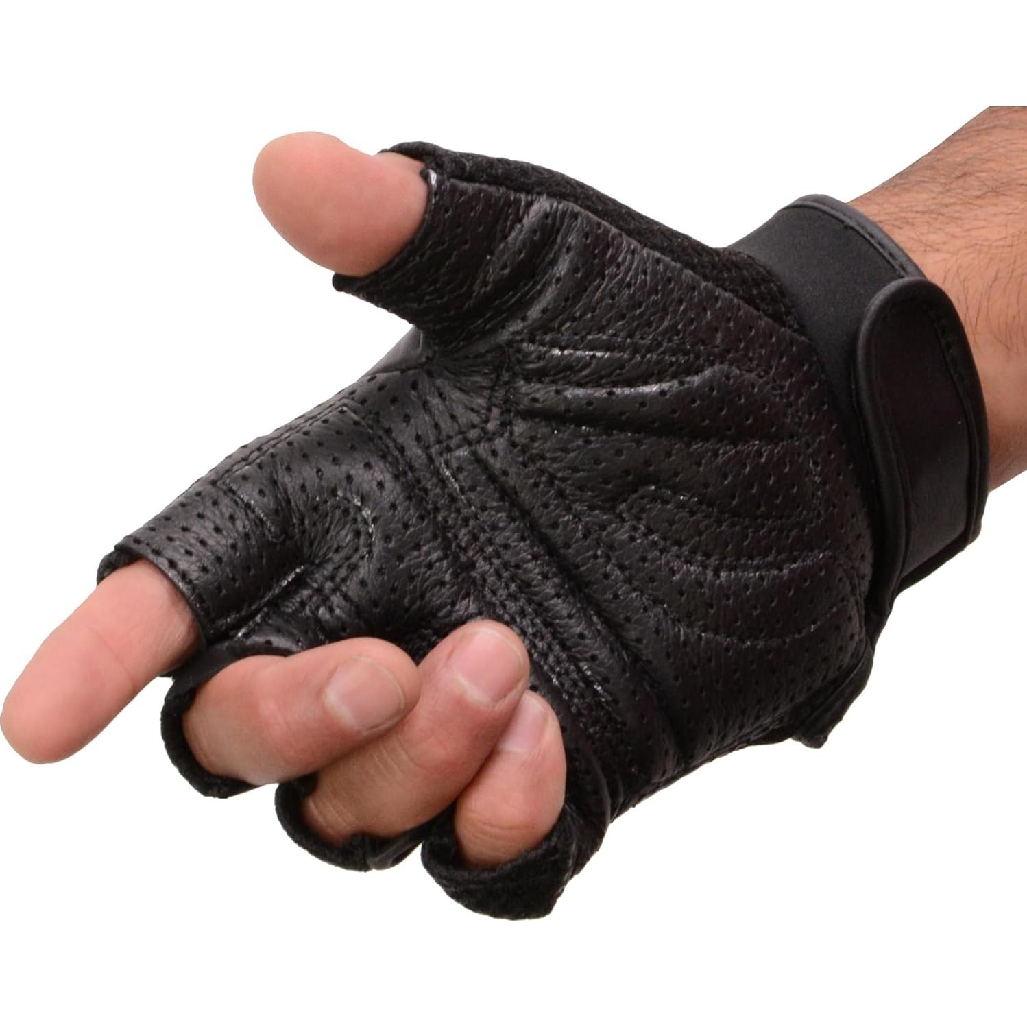 Guantes de Motocicleta Milwaukee Leather MG7504 Negro Gel