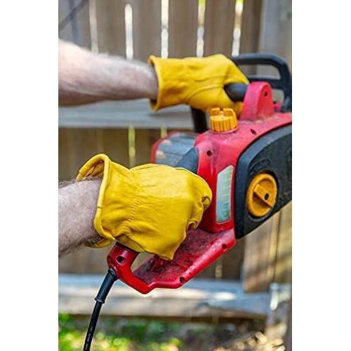 Guantes de Trabajo G&F de Cuero Vacuno Reforzados - 3 Pares