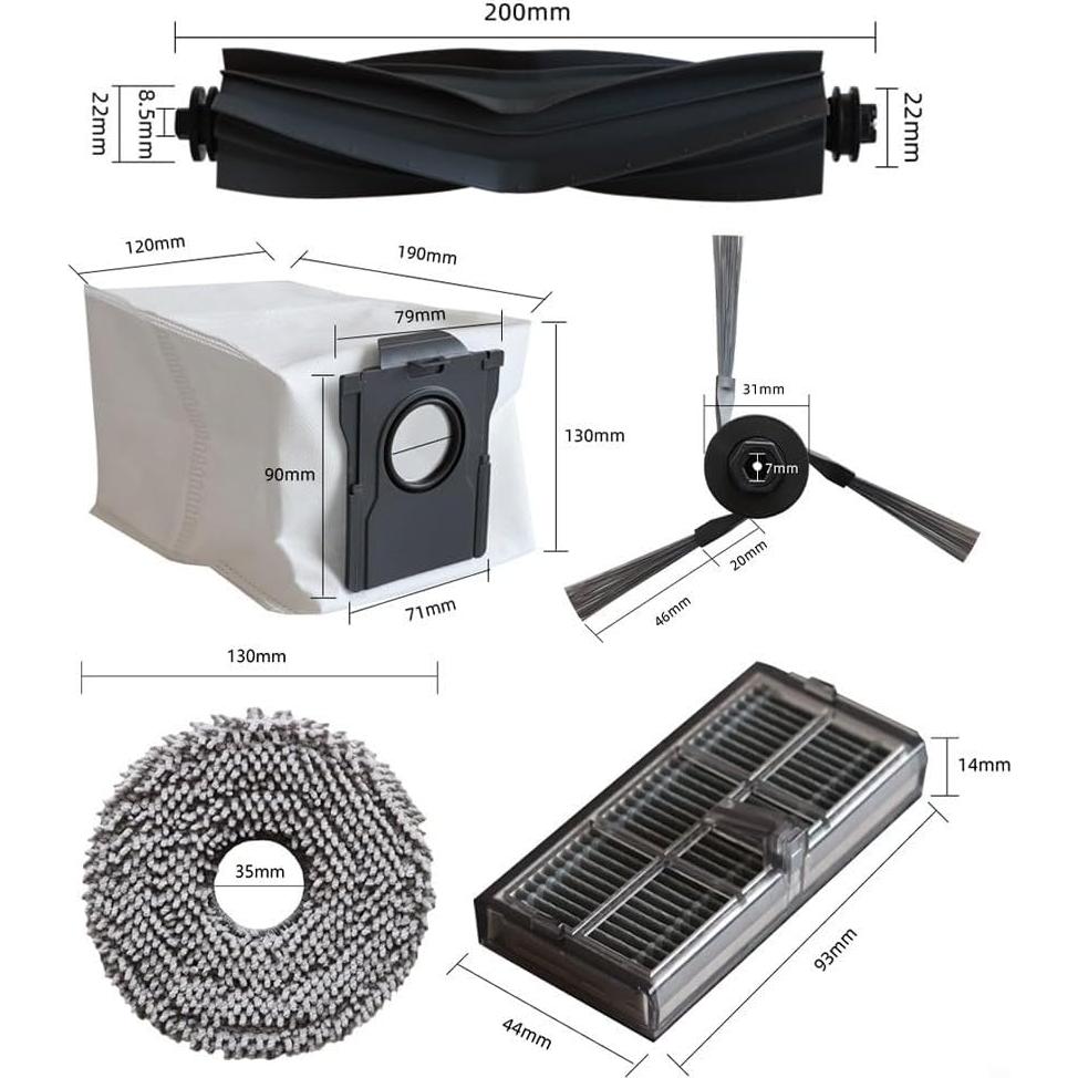 Kit de Repuestos MOVA P10 Pro - 15 Piezas Accesorios