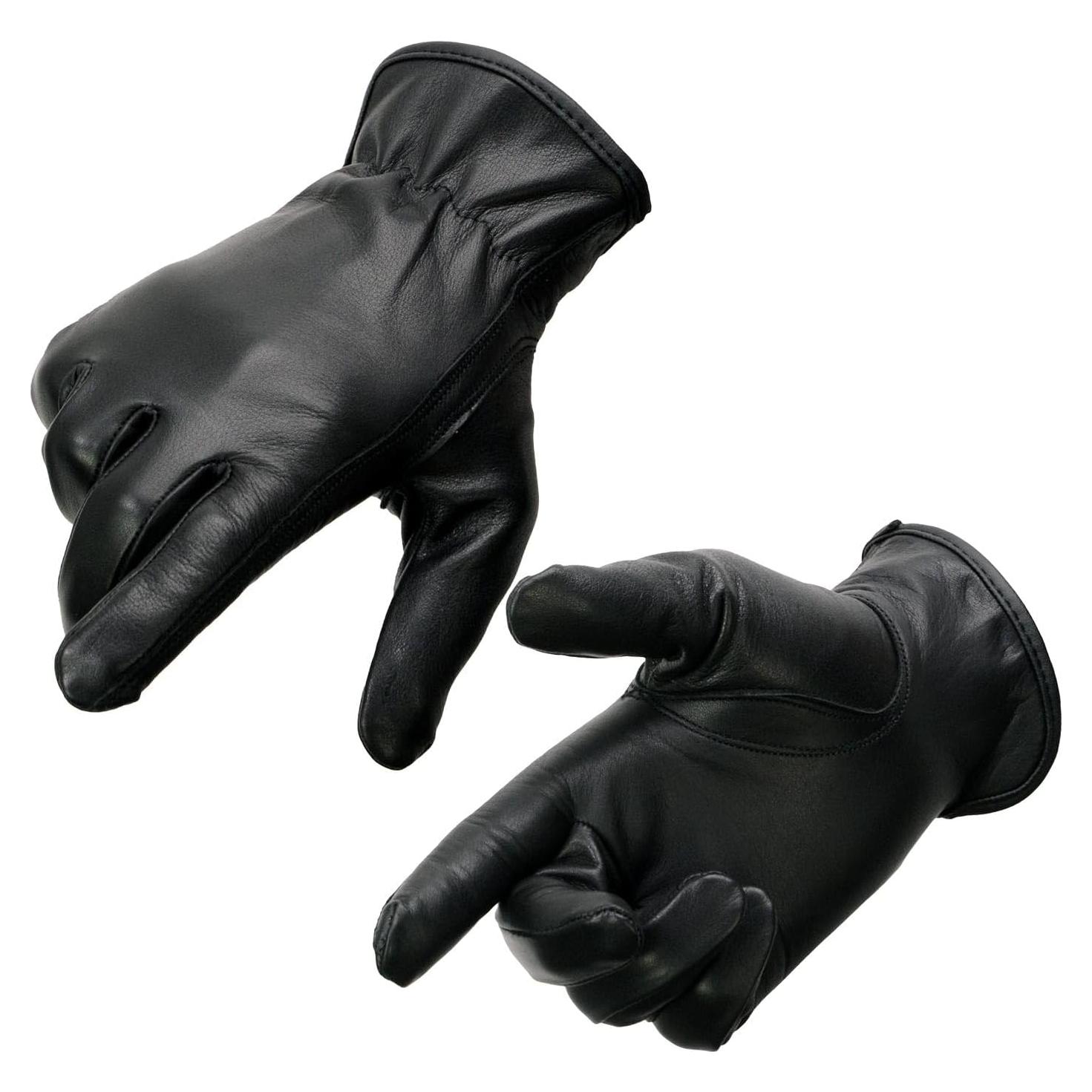 Guantes de motocicleta Milwaukee Leather SH886 de piel de ciervo