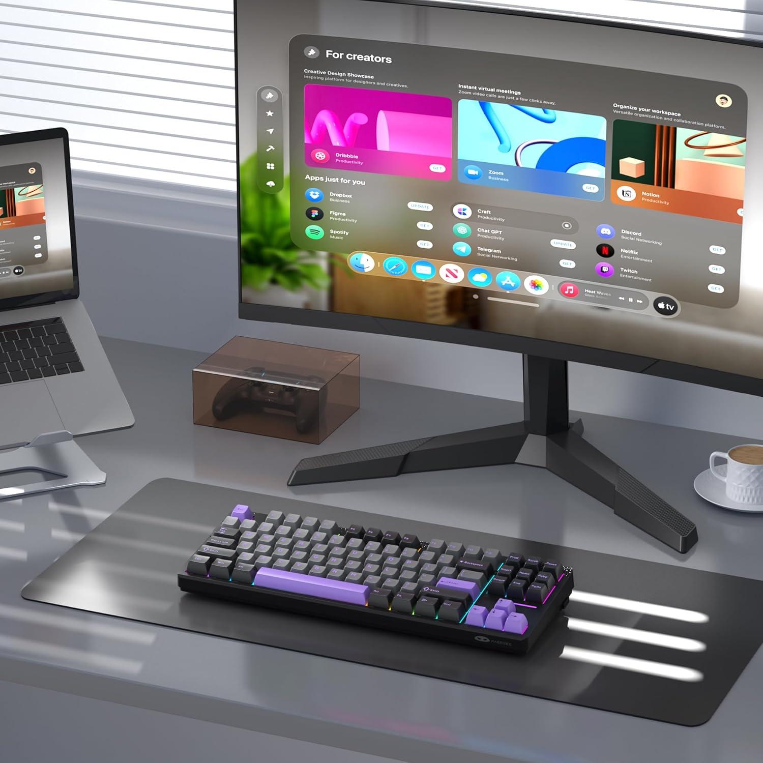 Teclado Inalámbrico MageGee LIGHT87 Mecánico RGB 4000mAh