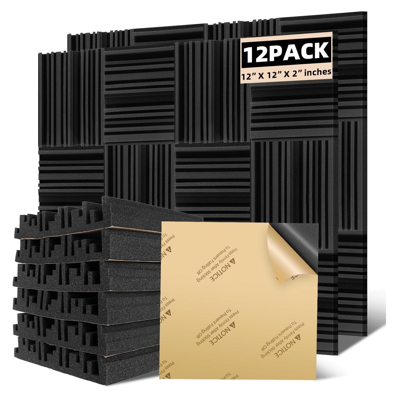 Paneles Acústicos Autoadhesivos Earppie 30x30cm - Paquete de 12