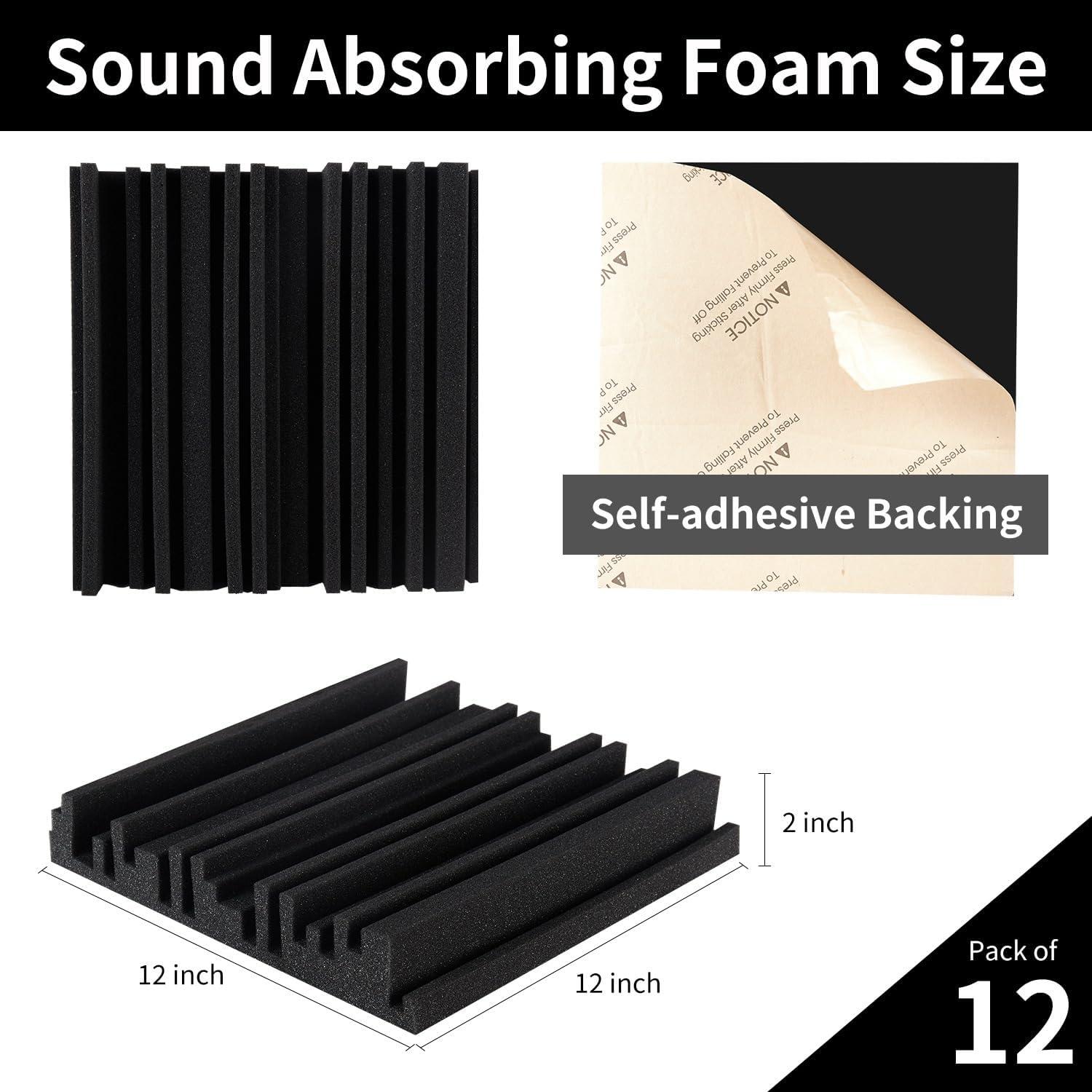 Paneles Acústicos Autoadhesivos Earppie 30x30cm - Paquete de 12