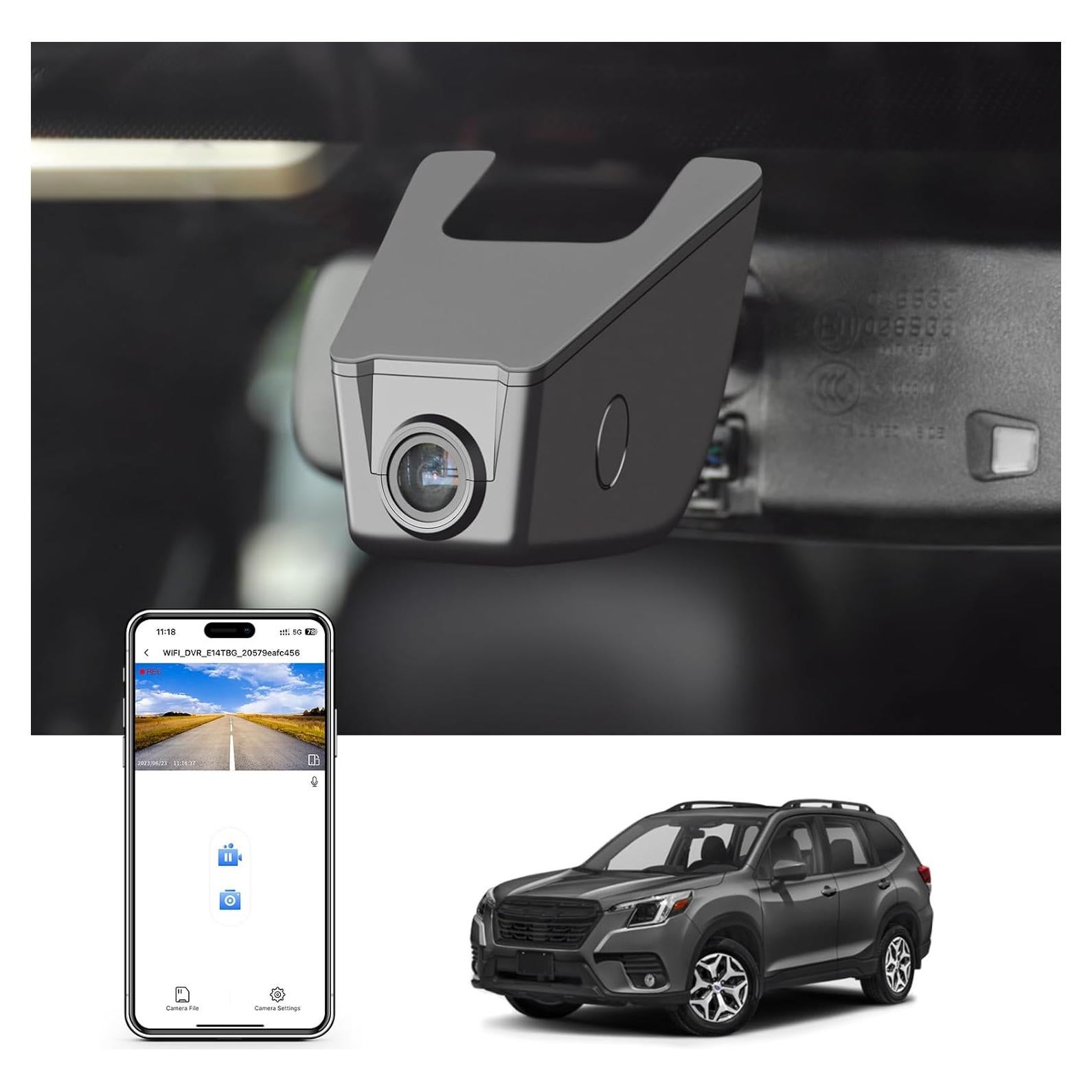 Cámara Dash 4K Mangoal para Subaru Forester 2016-2024