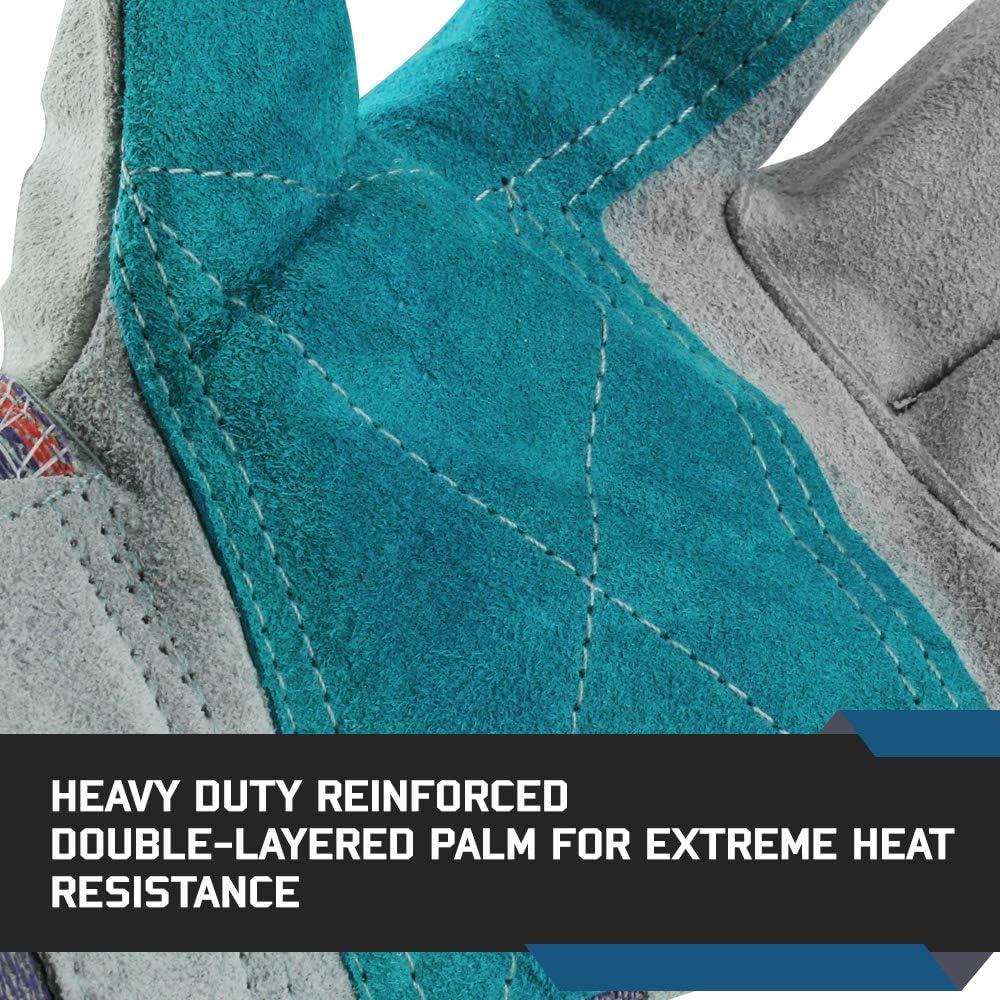 Guantes de Trabajo Glove Station de Cuero Reforzado 12 Pzas