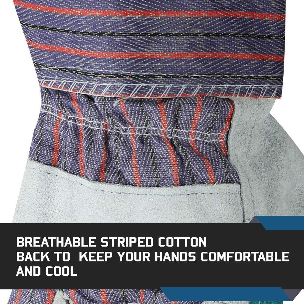 Guantes de Trabajo Glove Station de Cuero Reforzado 12 Pzas