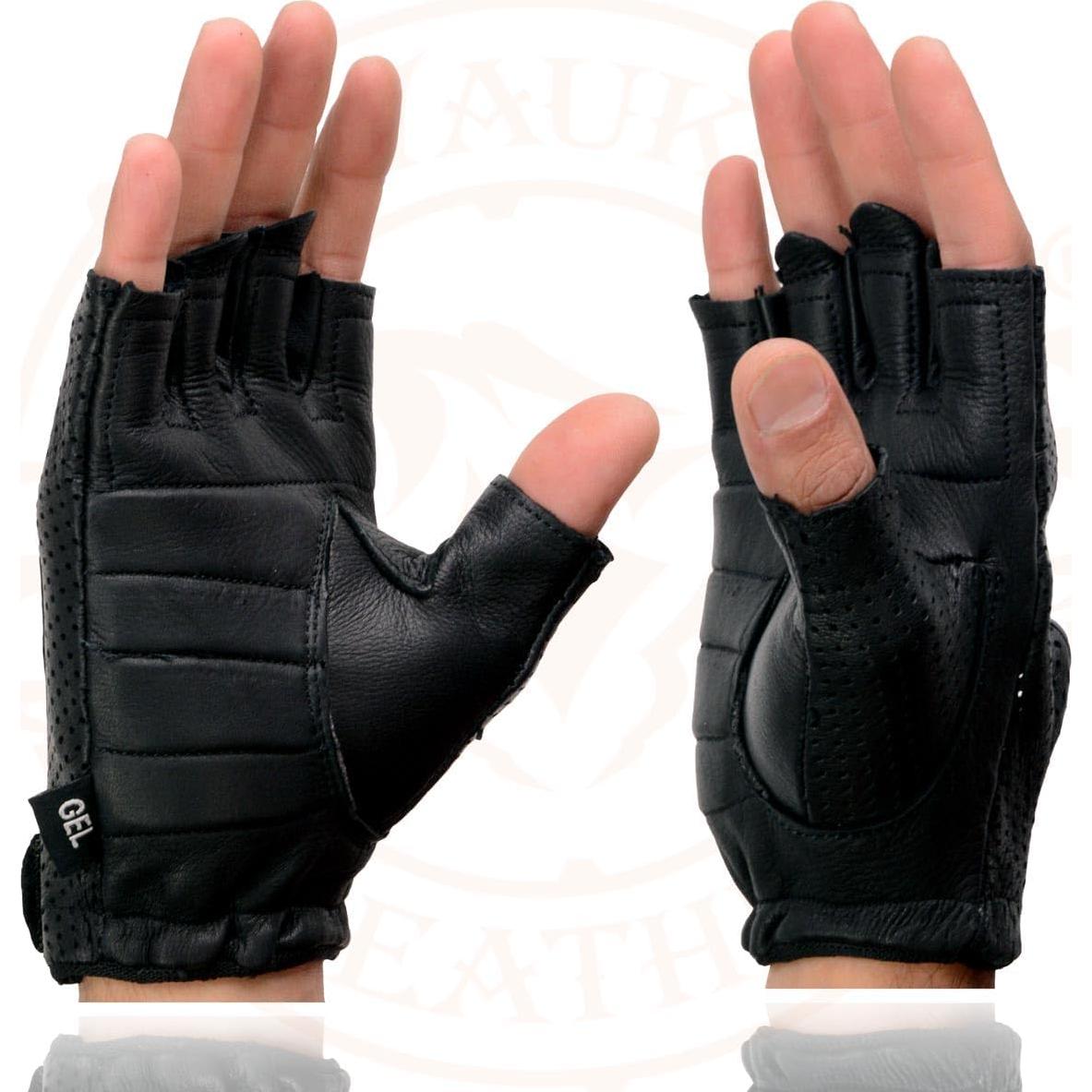 Guantes de motocicleta Milwaukee SH877 de ciervo sin dedos