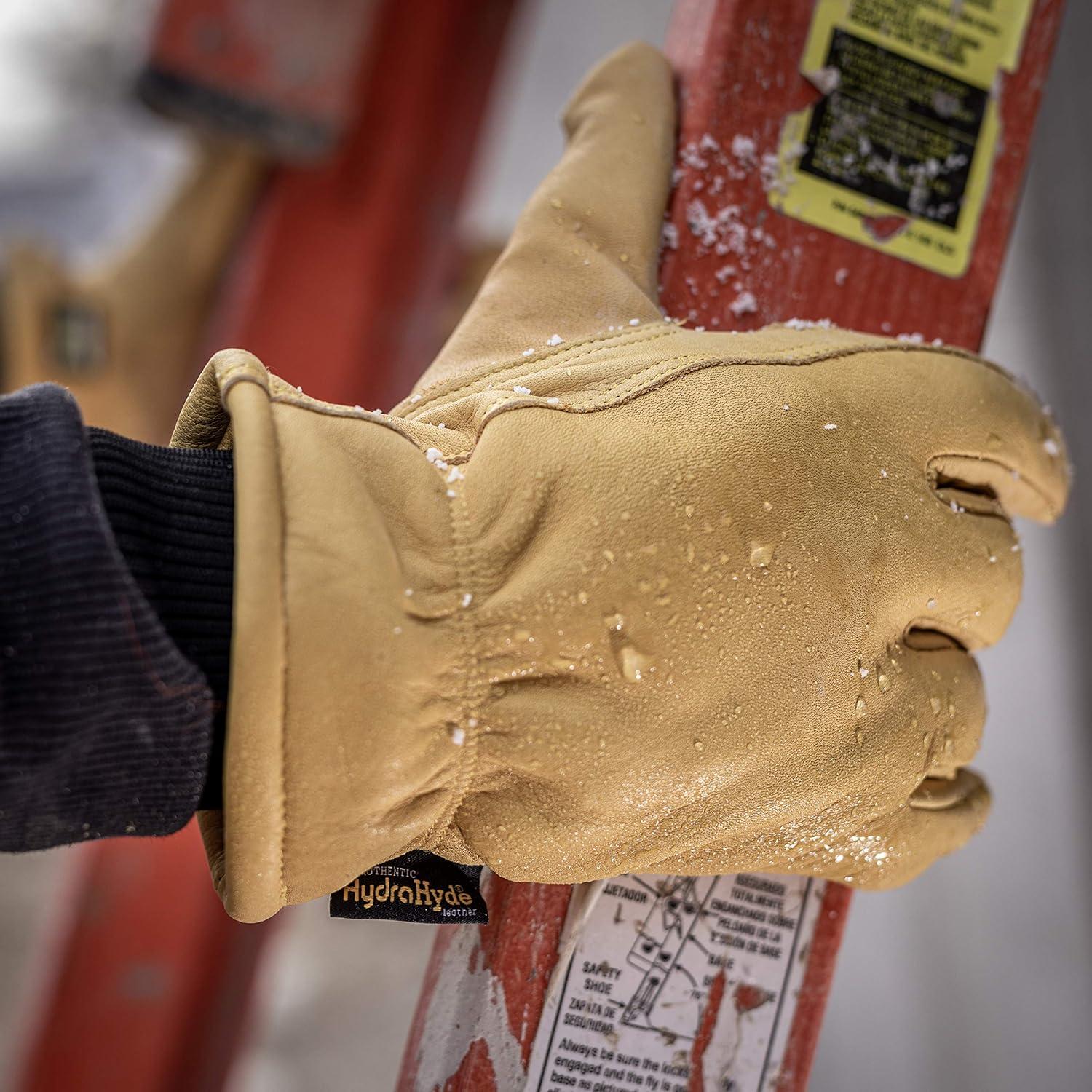 Guantes de Trabajo Invierno Wells Lamont Cuero Aislados Mediano