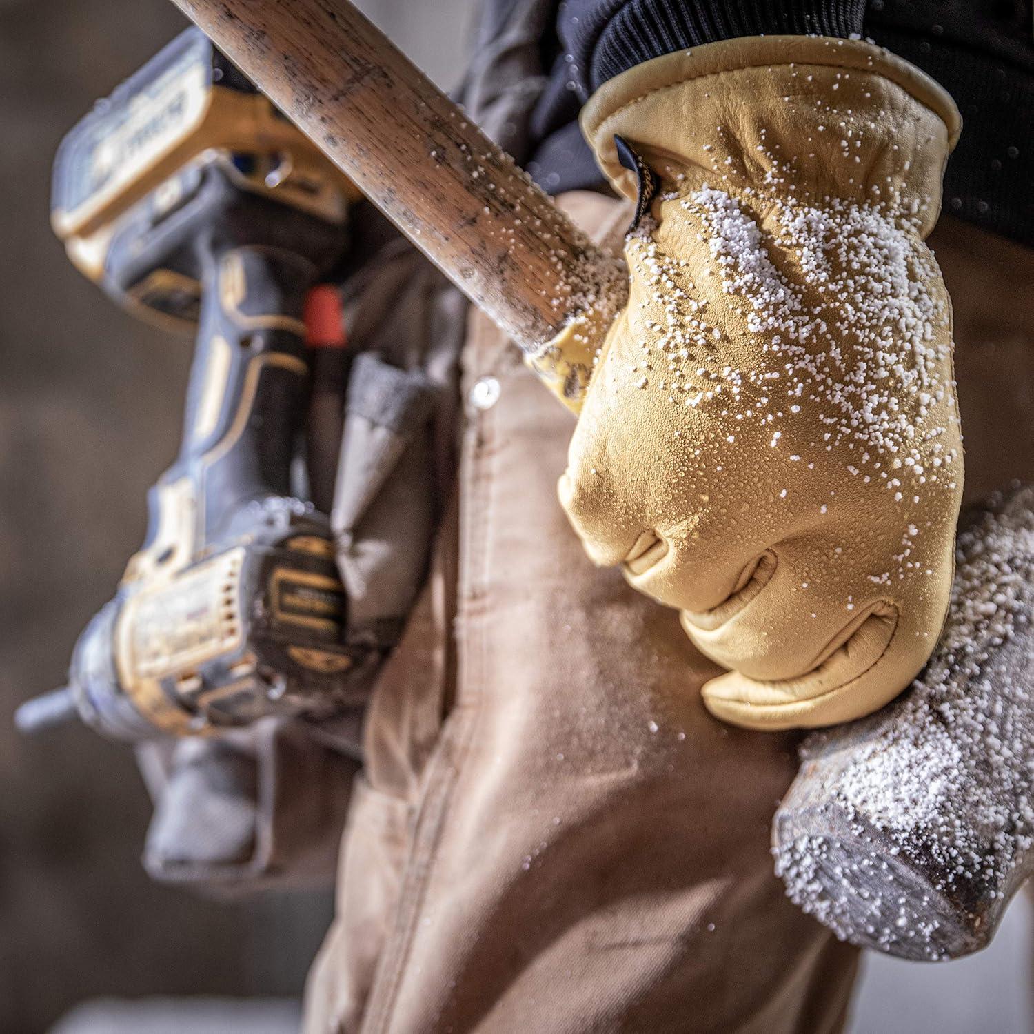Guantes de Trabajo Invierno Wells Lamont Cuero Aislados Mediano