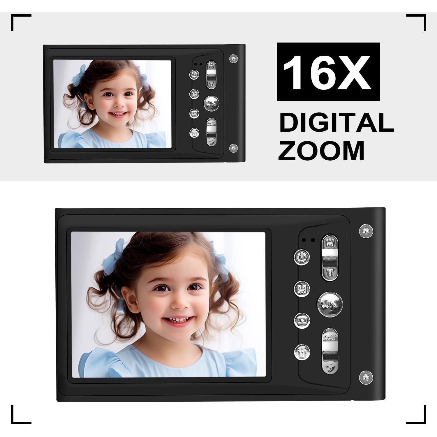 Cámara Digital Jazeyeah DC001 48MP FHD 1080P con Zoom 16X