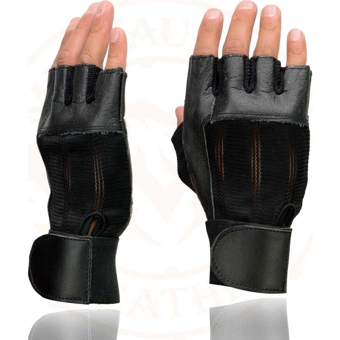 Guantes de motocicleta Milwaukee Leather MG7562 sin dedos