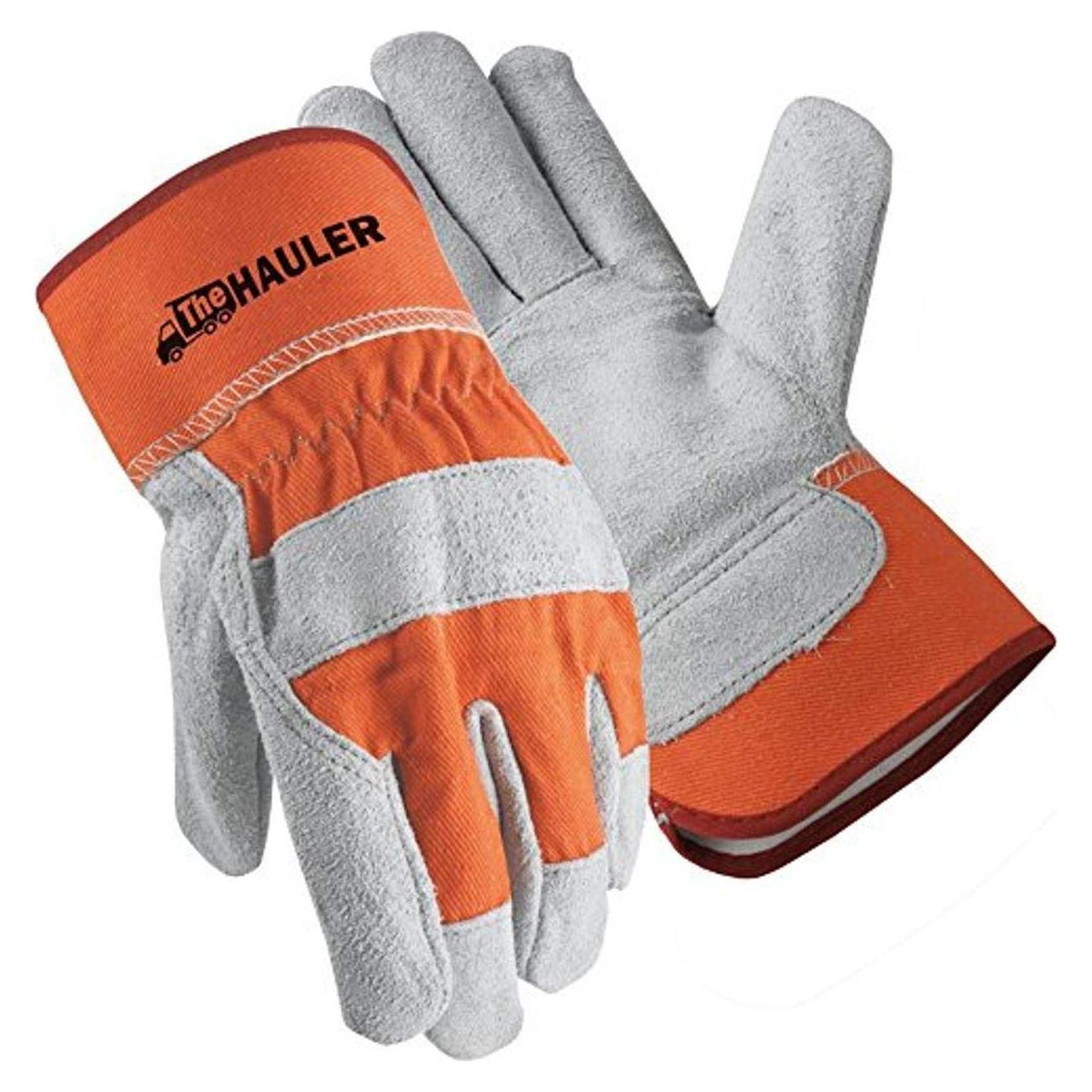 Guantes de Trabajo Galeton 2117-XL Palma de Cuero Naranja